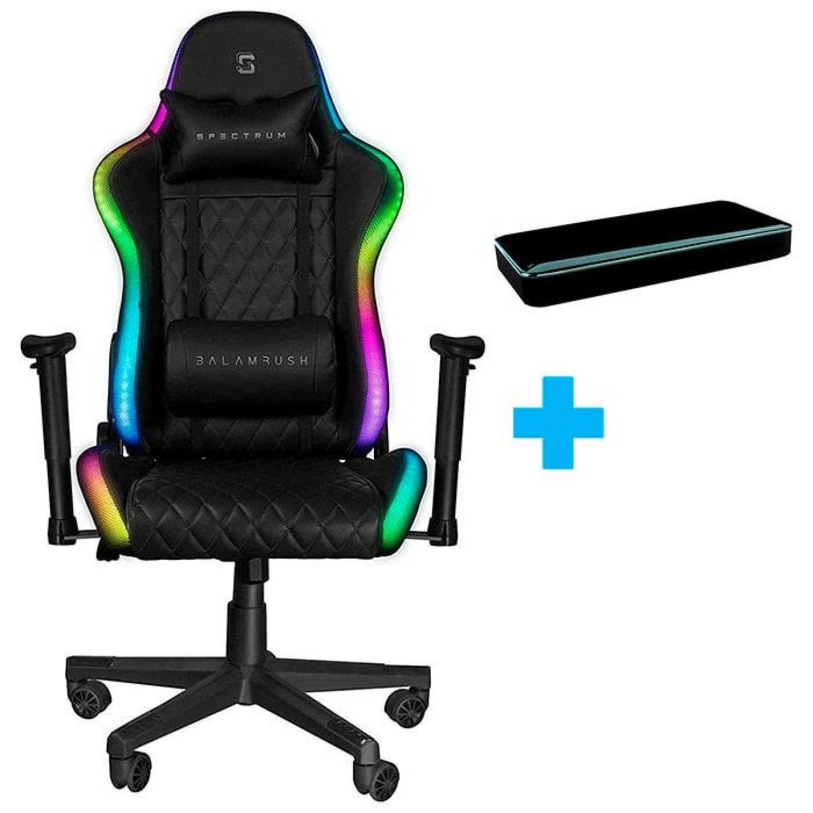 Silla Gamer BALAM RUSH Lighting Rush RGB Ergonomica Reclinable + Power Bank BR-923576-V2