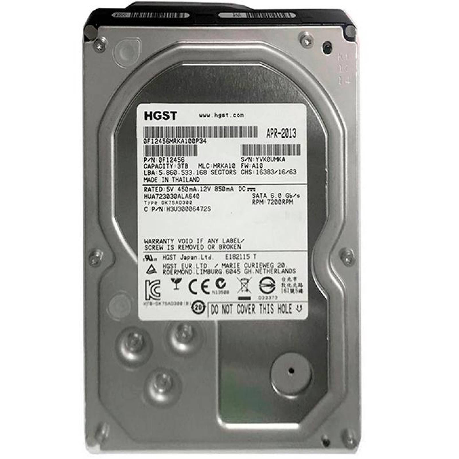 Disco Duro Interno 3TB HITACHI SATA 3.5 7200RPM PC (REACONDICIONADO)