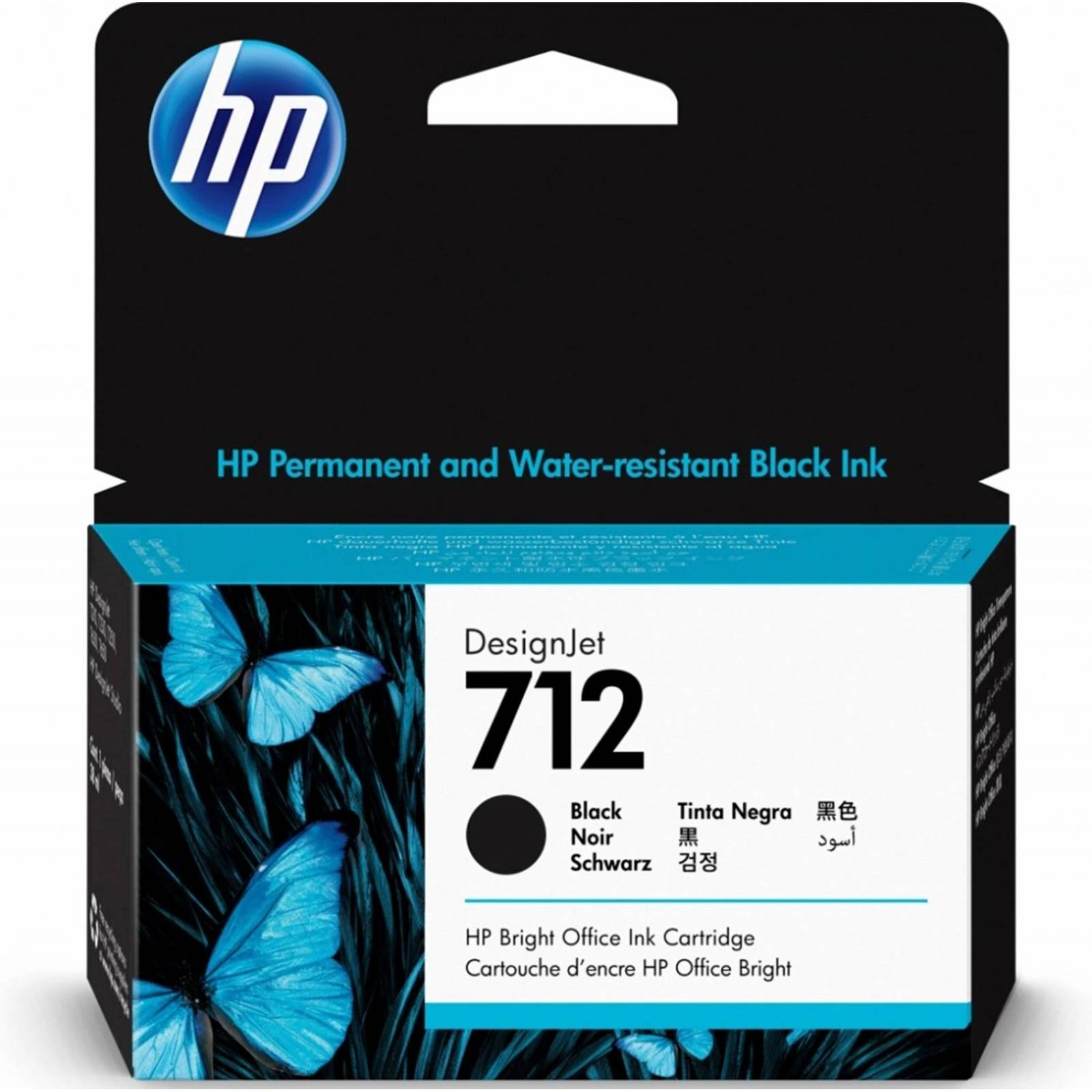 Cartucho HP DESIGNJET 712 Negro T210 T230 T250 T630 T650 38ML 3ED70A 