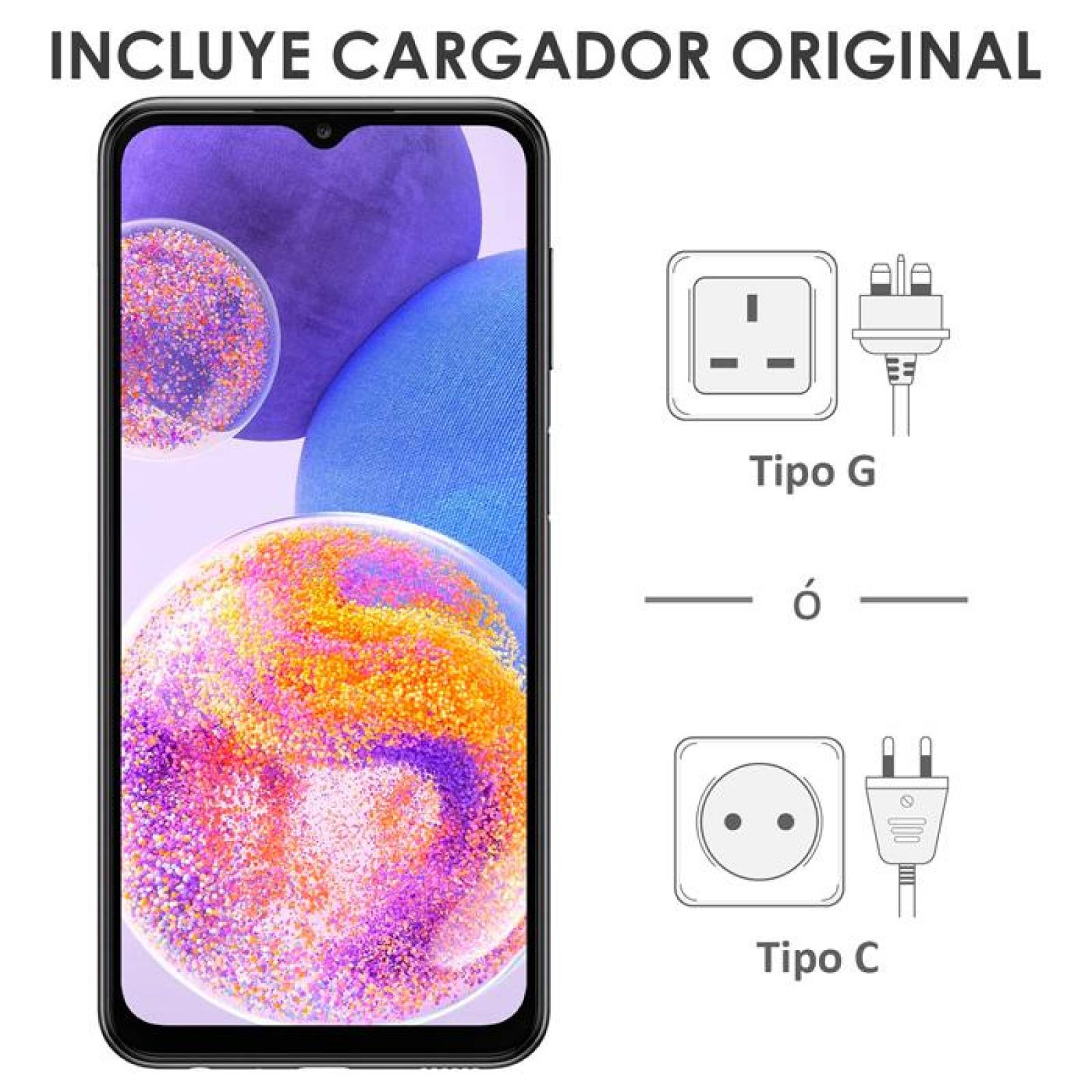 Celular SAMSUNG Galaxy A23 4GB 128GB 6.6 Full HD+ Cuatro Camaras 50MP 