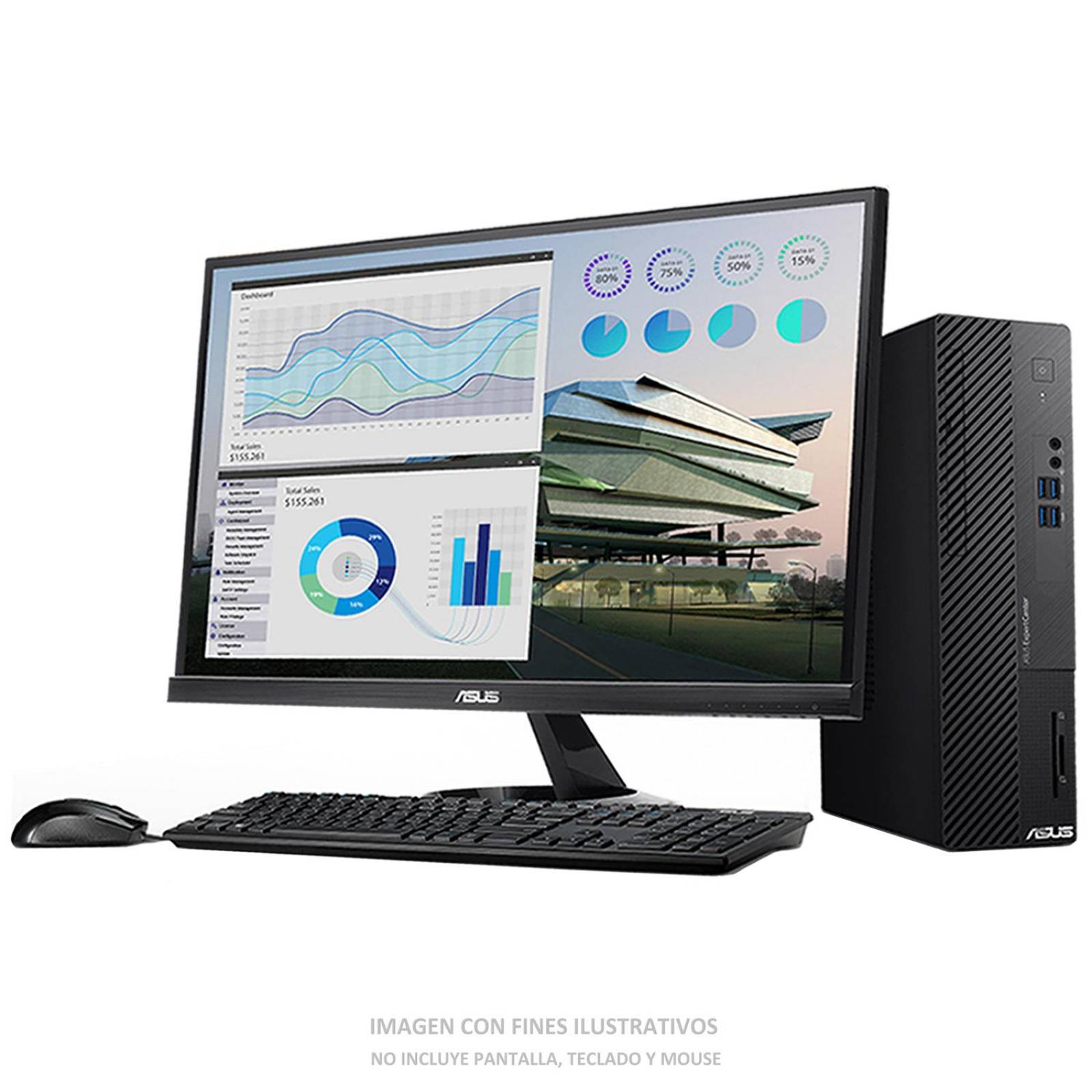 Computadora ASUS ExpertCenter Core i7 9700 8GB 1TB (Reacondicionado) 