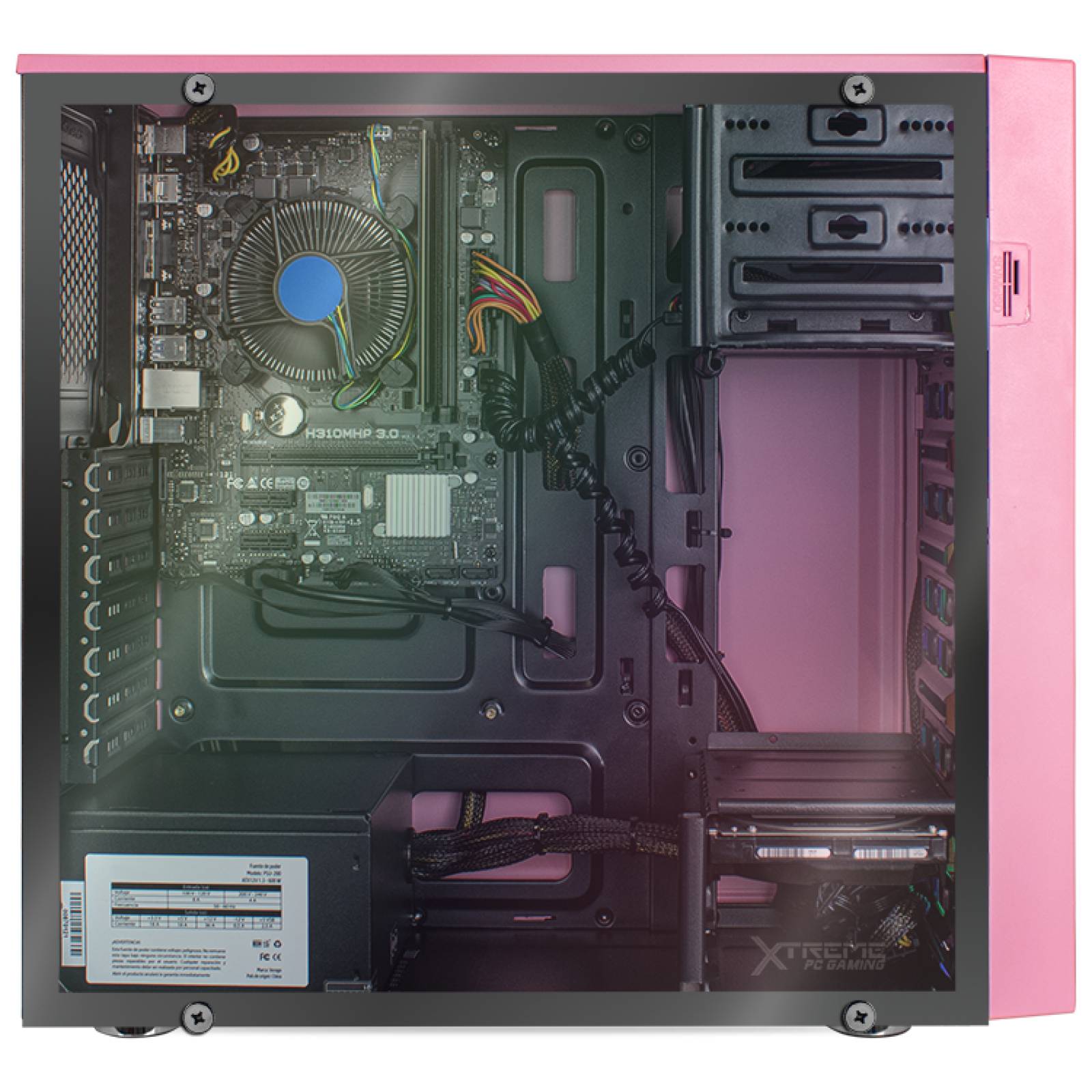 Xtreme PC Gamer Intel Core I7 9700 16GB SSD 240GB 3TB RGB WIFI Pink 