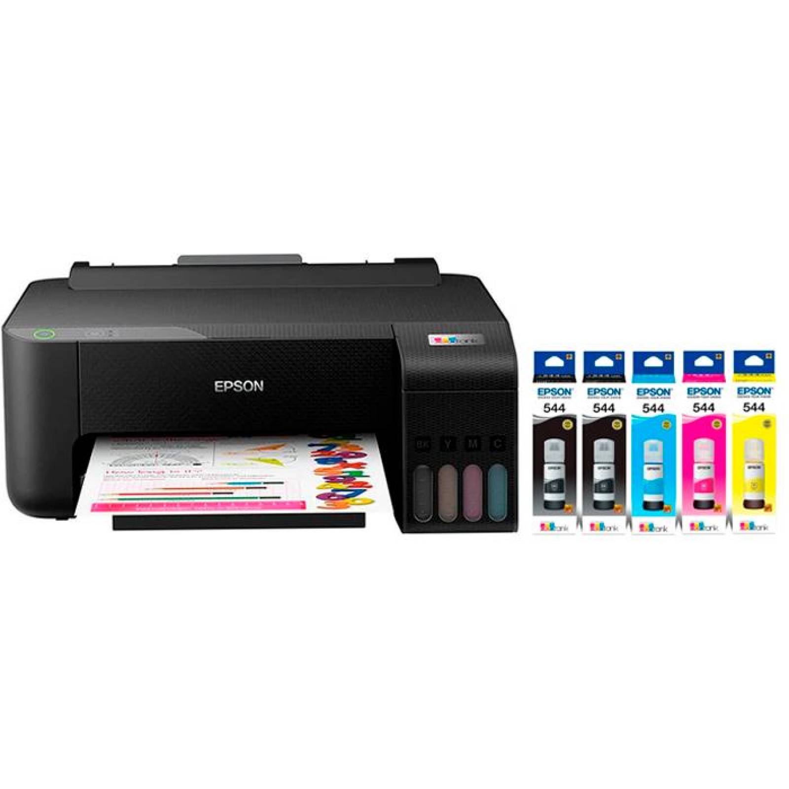 Impresora EPSON L1210 EcoTank Tinta Continua 5 Tintas 33 ppm USB T544 