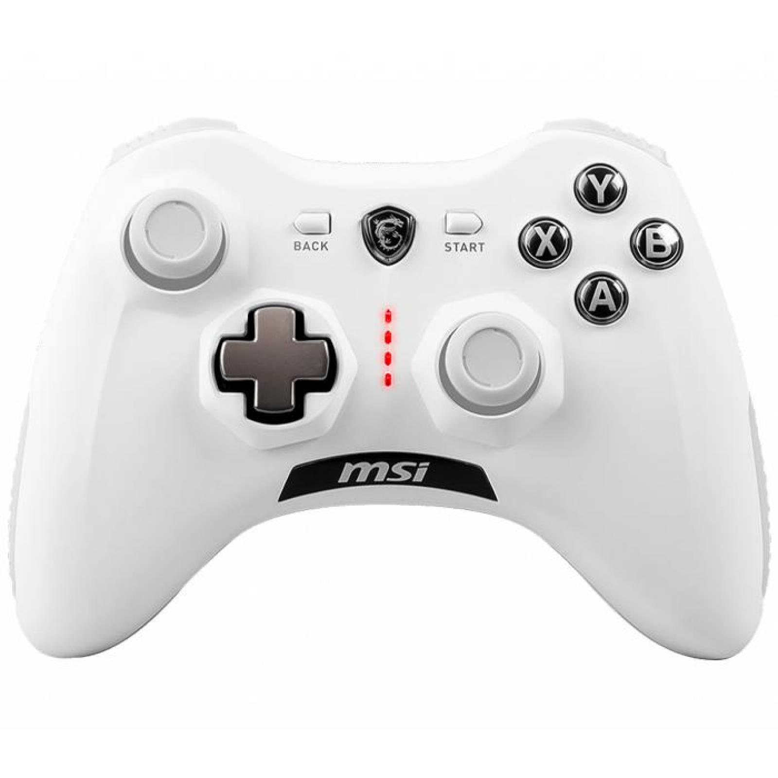 Control Gamer MSI Force GC30 V2 Inalambrico PC Android XBOX 360 PS3 10 Botones Blanco 