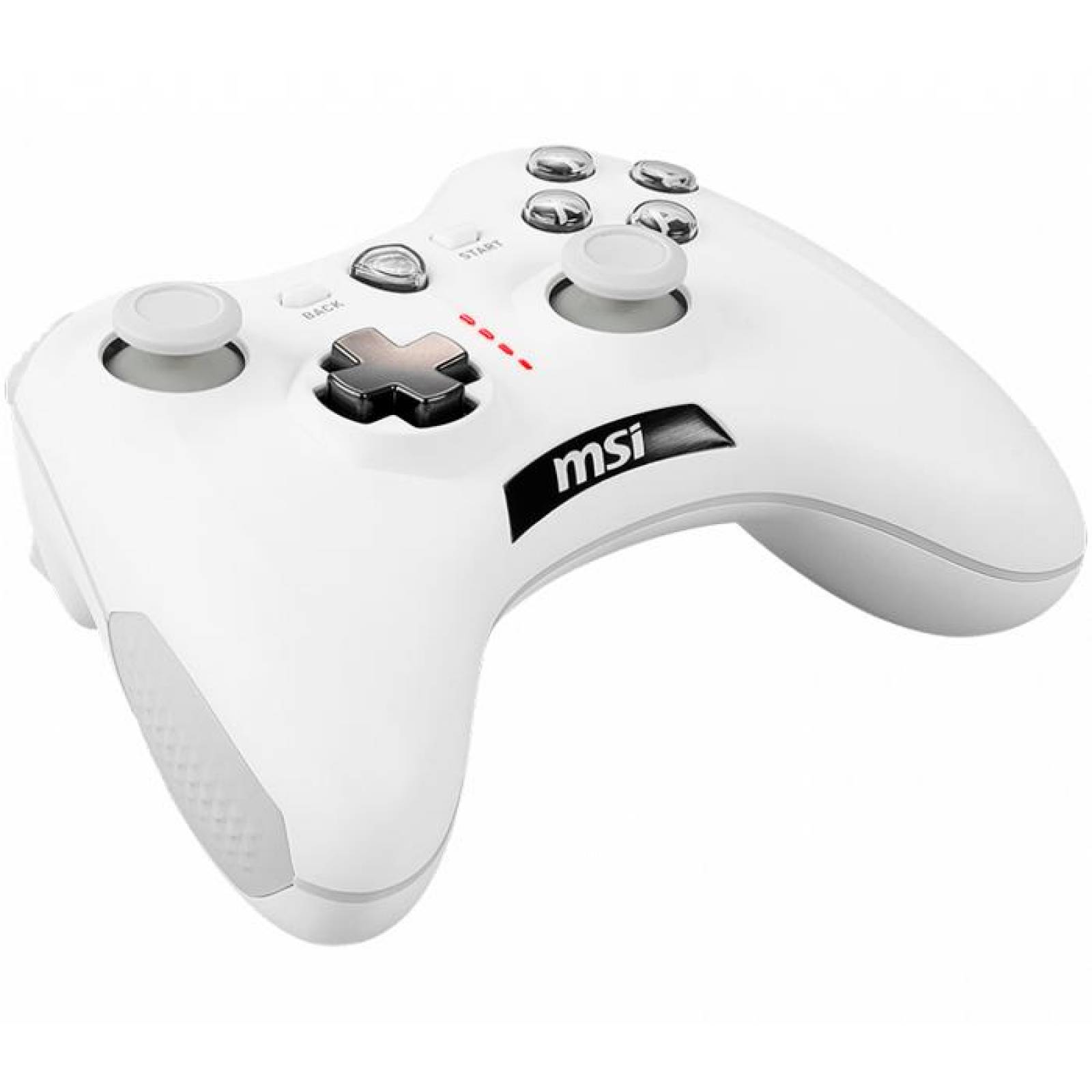 Control Gamer MSI Force GC30 V2 Inalambrico PC Android XBOX 360 PS3 10 Botones Blanco 