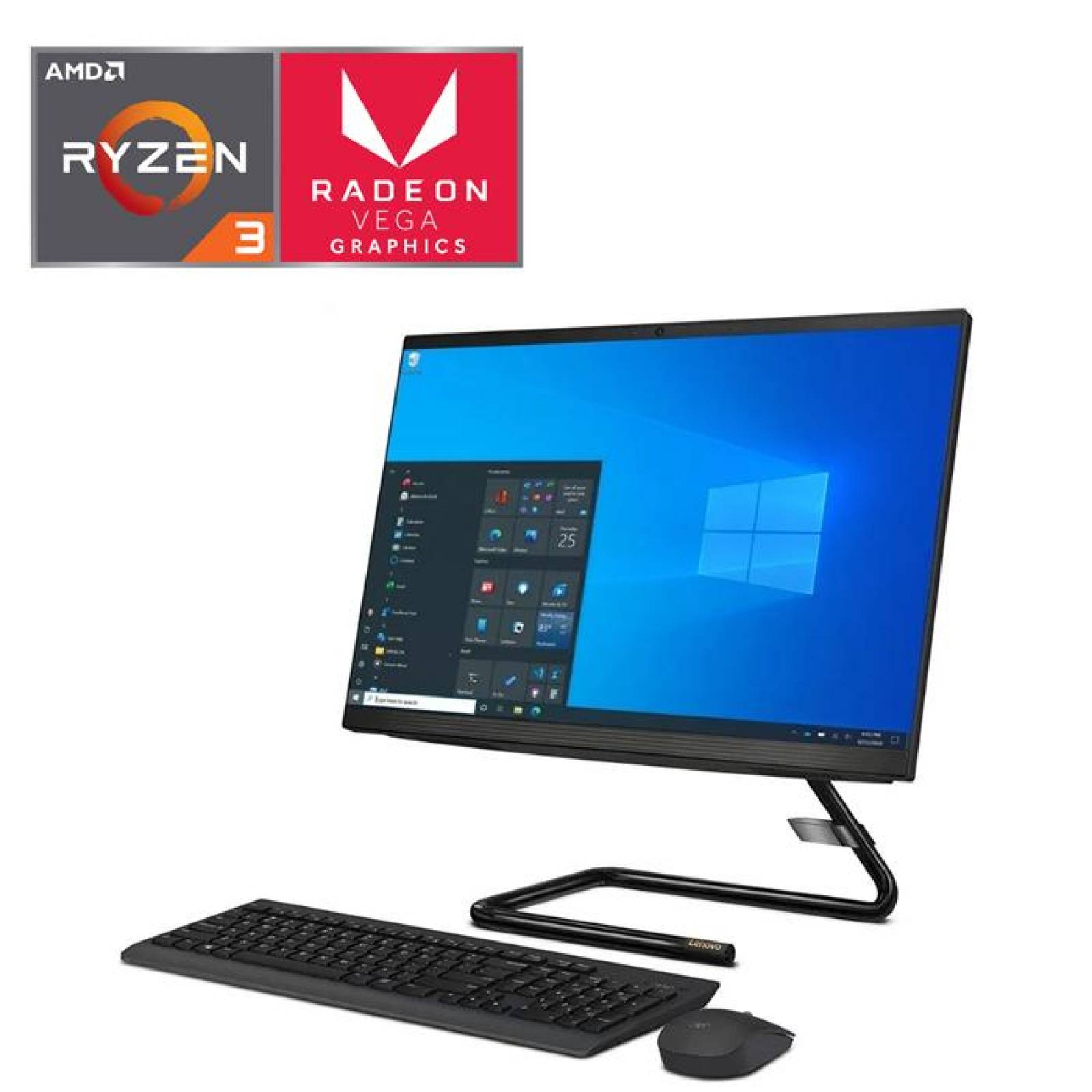 Computadora All in One LENOVO IdeaCentre Ryzen 3 4300U 12GB 1TB 23.8 