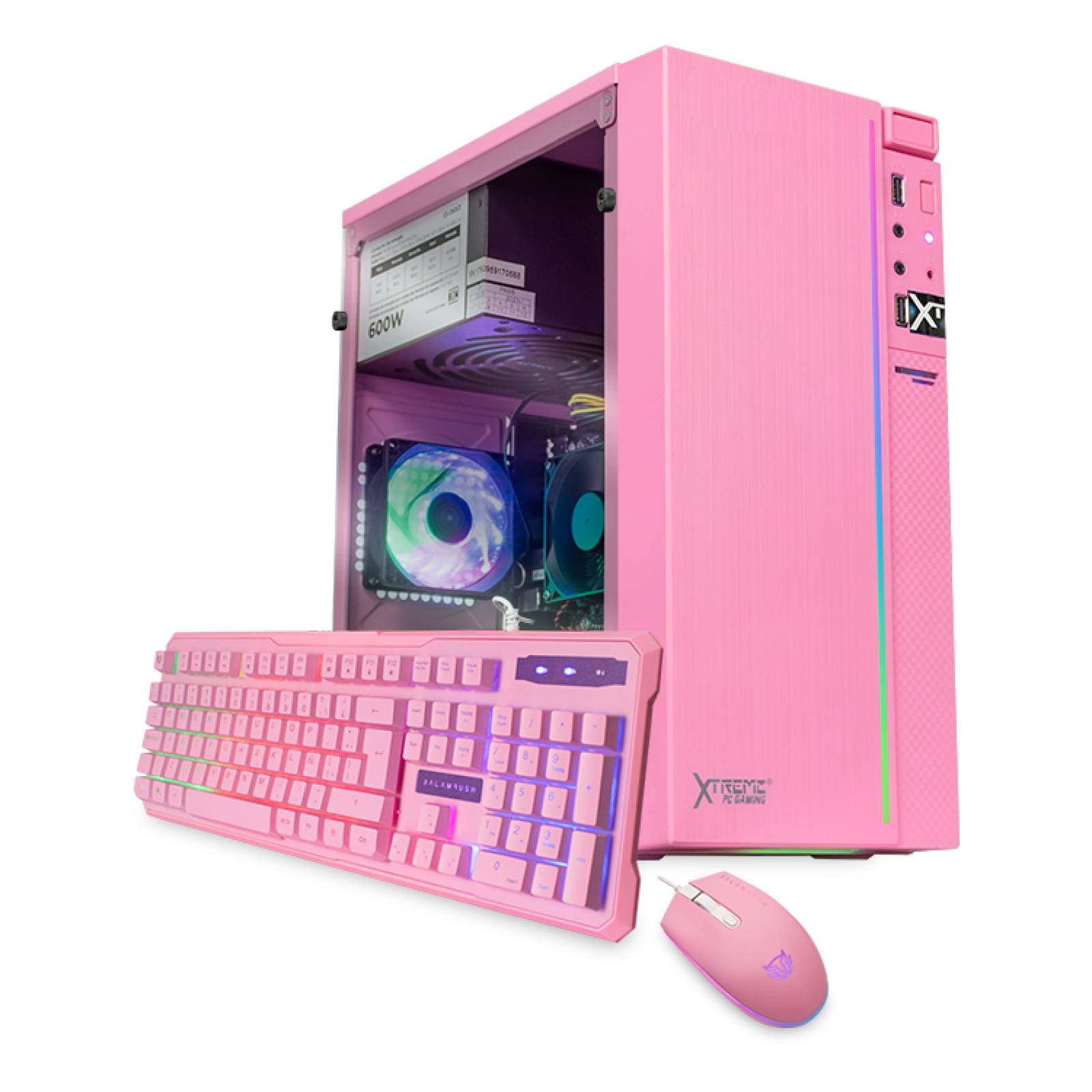 Computadora Xtreme Pc Gaming Color Rosa Amd Radeon Vega Renoir