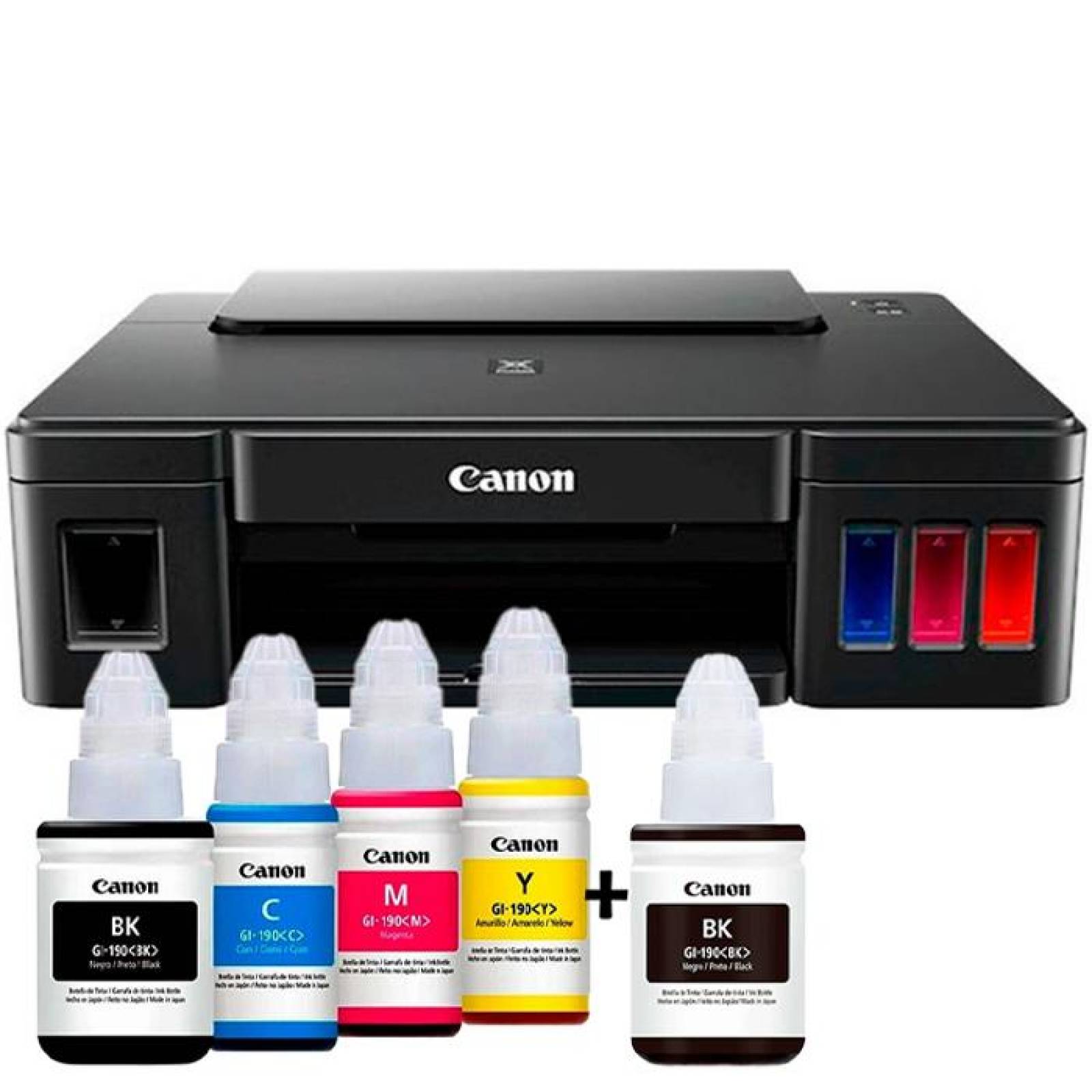 Impresora CANON Pixma G1110 Tinta Continua + 5 Tintas GI-190 