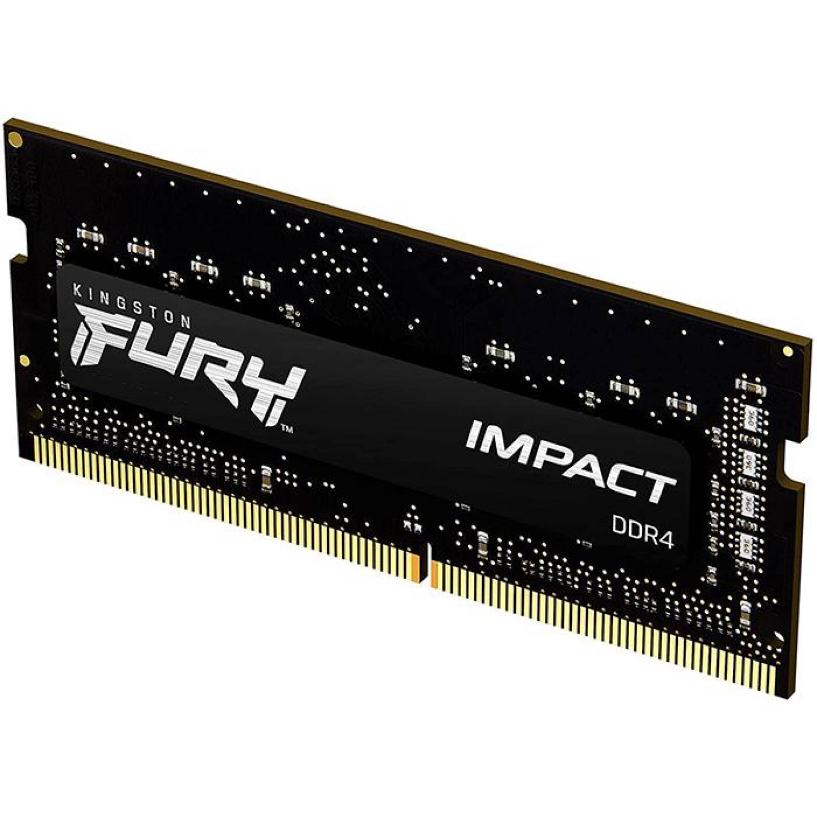 Memoria RAM DDR4 16GB 2666MHZ KINGSTON FURY IMPACT 1x16GB Laptop Negro KF426S16IB/16 
