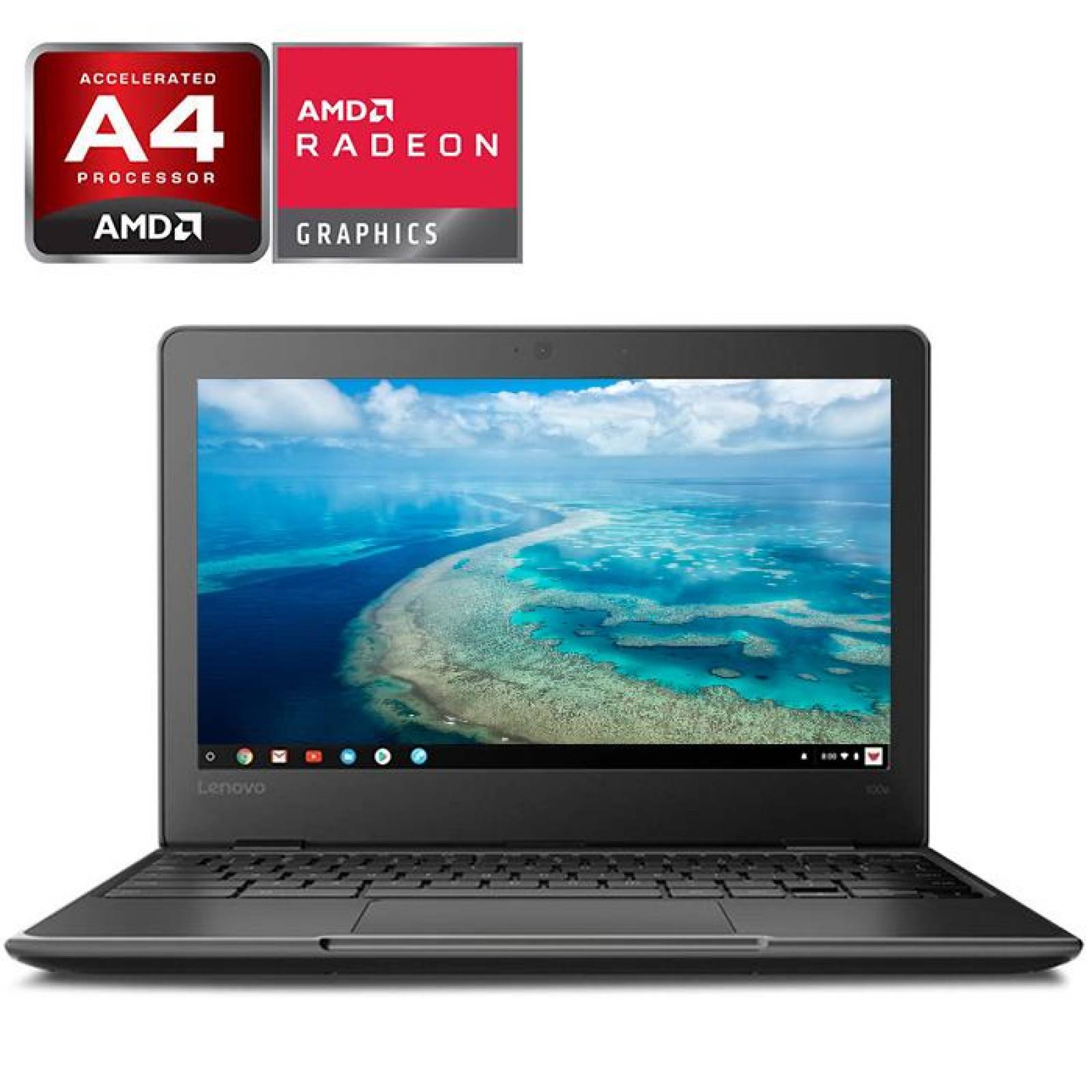 Laptop Chromebook LENOVO AMD A4 4GB 32GB SSD 11.6 Reacondicionado 