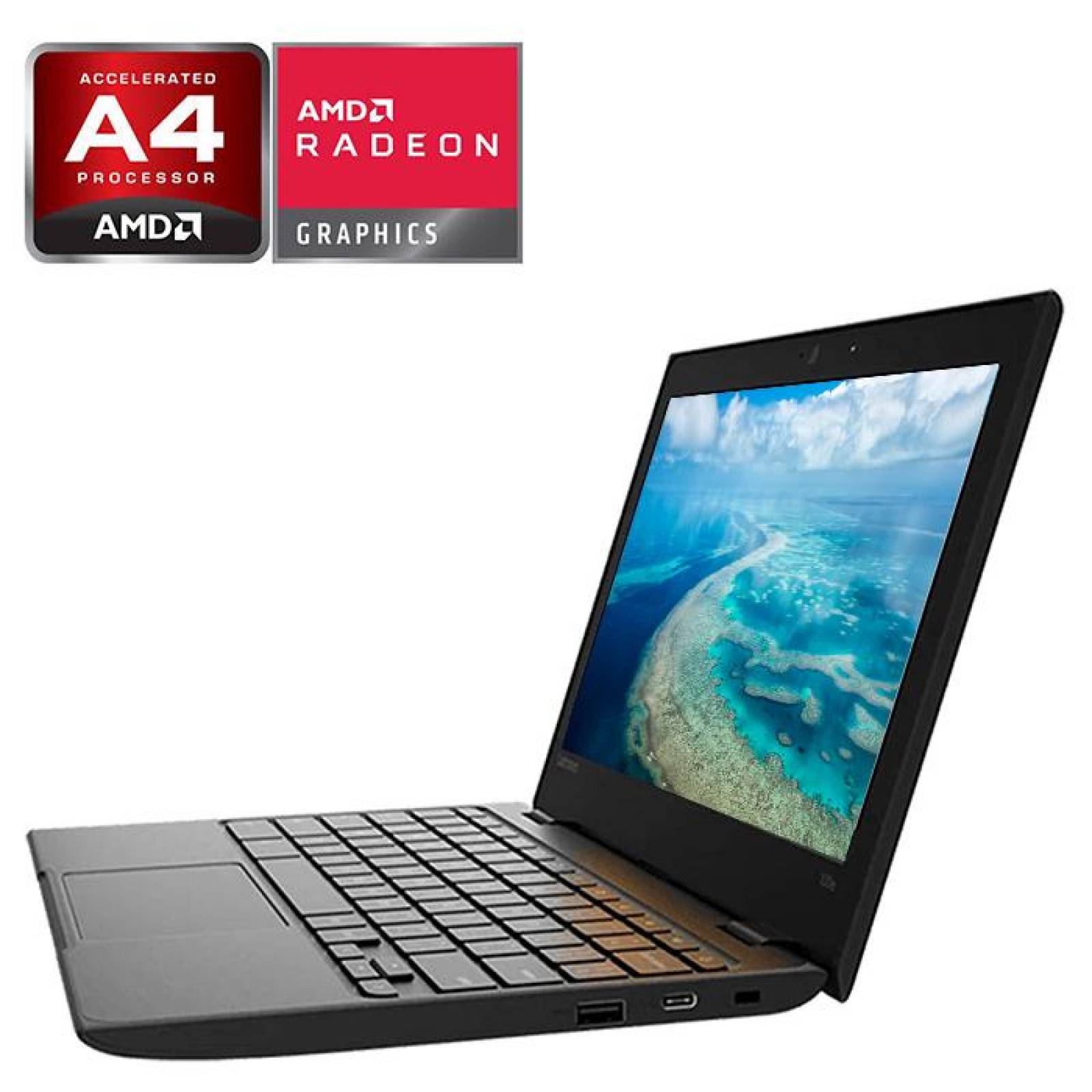 Laptop Chromebook LENOVO AMD A4 4GB 32GB SSD 11.6 Reacondicionado 