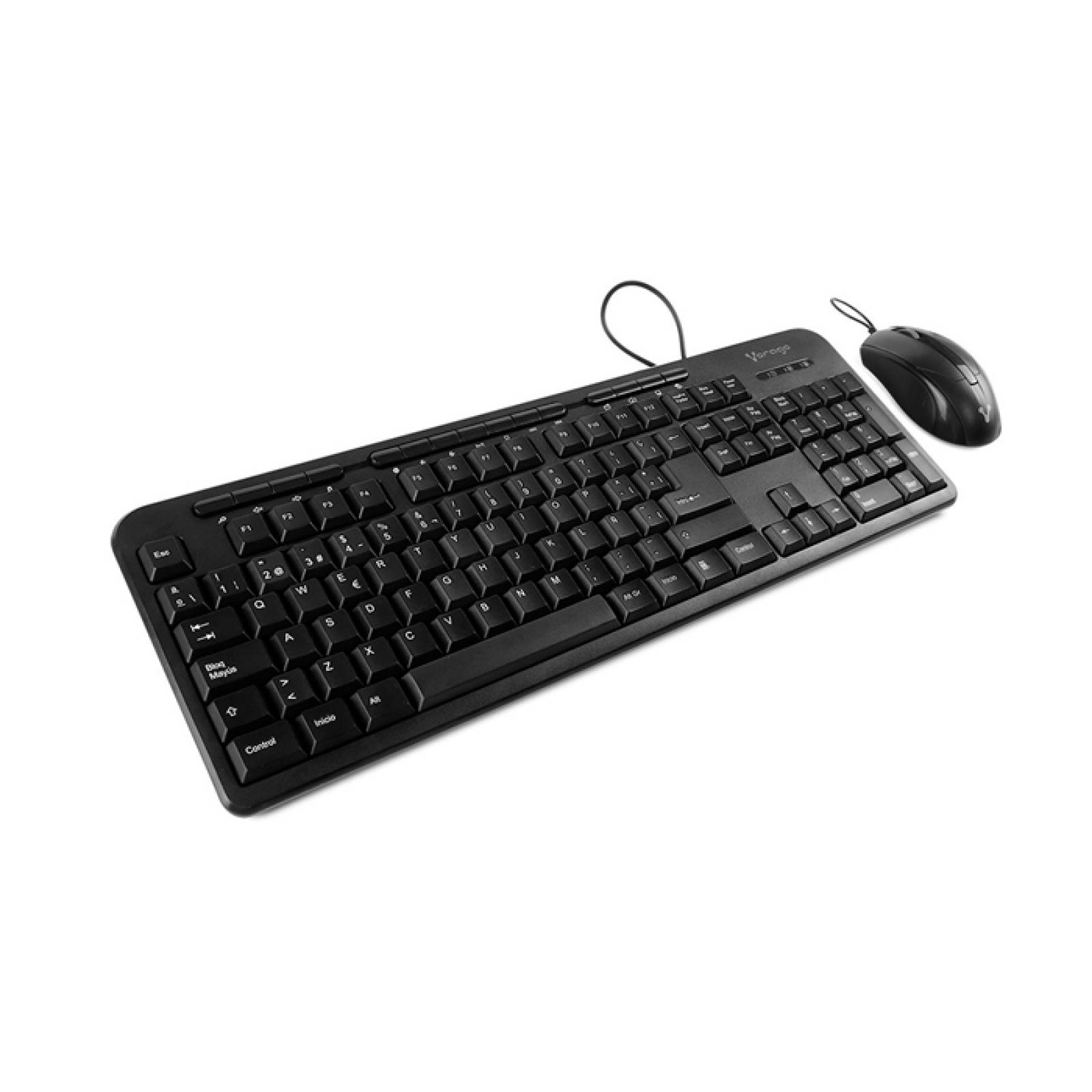 Kit Teclado Mouse multimedia VORAGO KM-107 Alambrico USB 