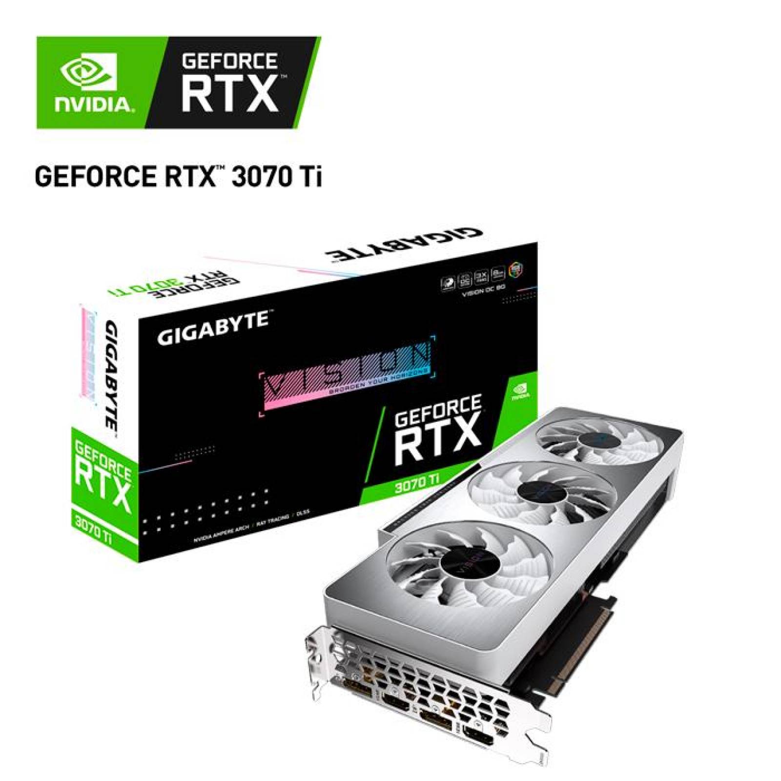 Tarjeta de Video GIGABYTE RTX 3070 TI VISION OC 8G GDDR6X