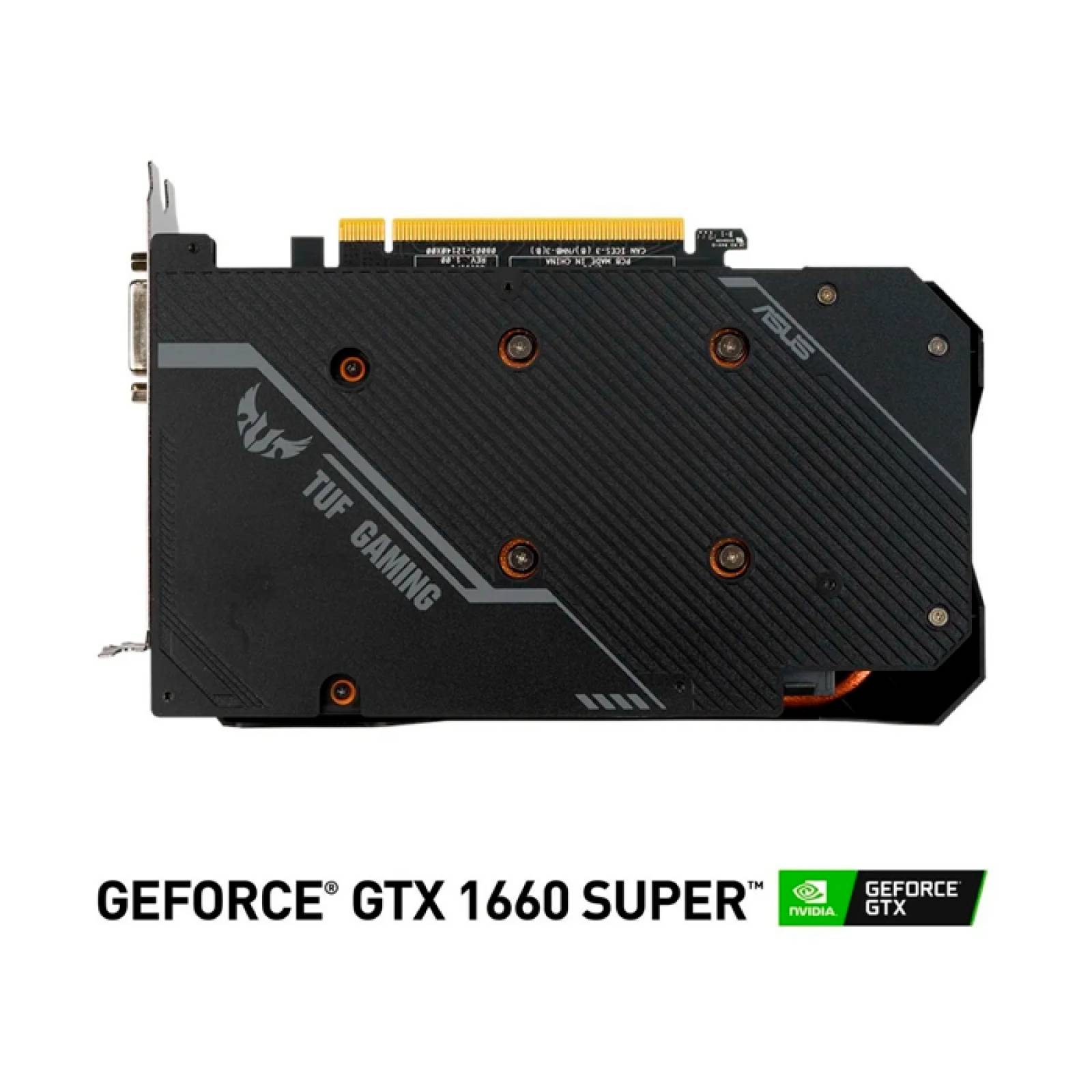 Tarjeta de Video ASUS TUF Gaming GeForce GTX 1660 SUPER OC Edition 6GB GDDR6 TUF-GTX1660S-6G-GAMING 