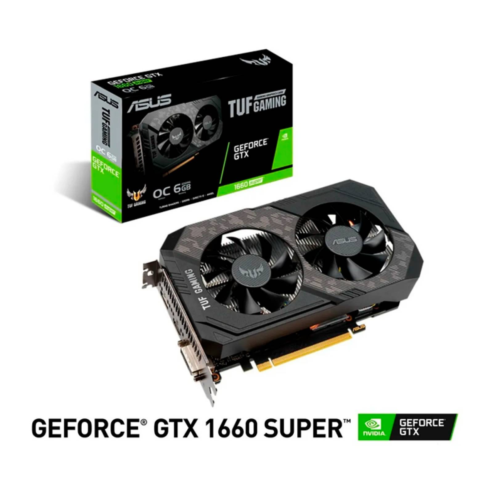 Tarjeta de Video ASUS TUF Gaming GeForce GTX 1660 SUPER OC Edition 6GB GDDR6 TUF-GTX1660S-6G-GAMING 