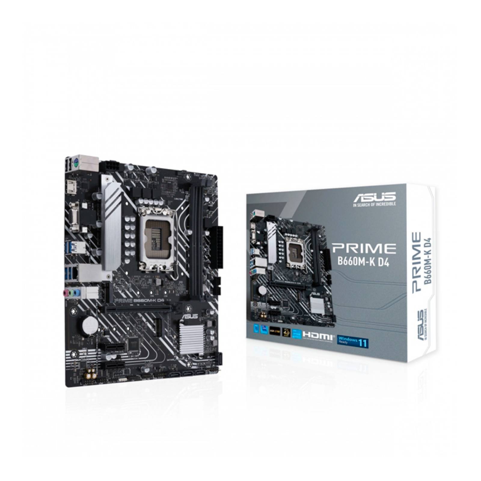 Tarjeta Madre ASUS PRIME B660M-K D4 Intel 1700 DDR4 Micro ATX 