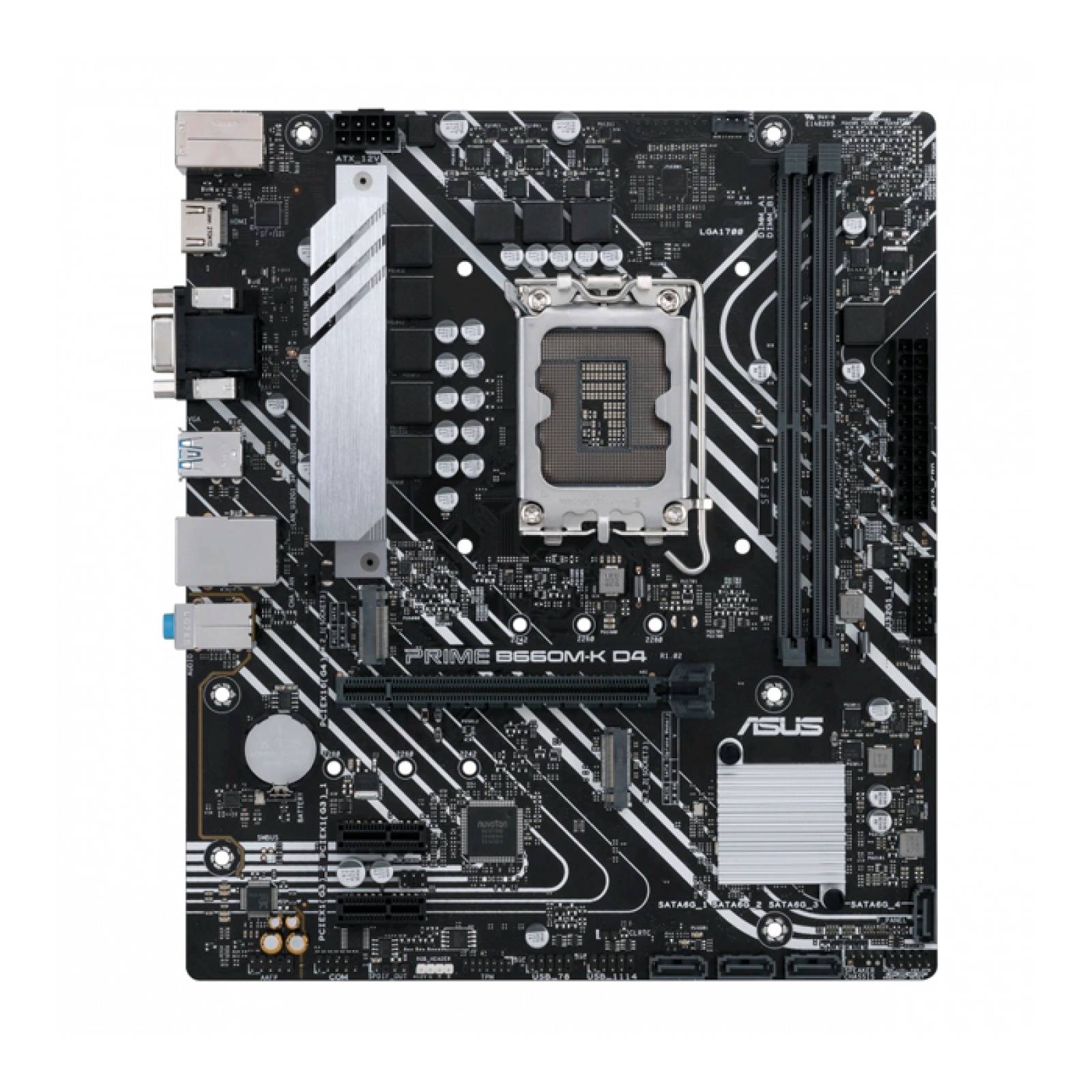 Tarjeta Madre ASUS PRIME B660M-K D4 Intel 1700 DDR4 Micro ATX 