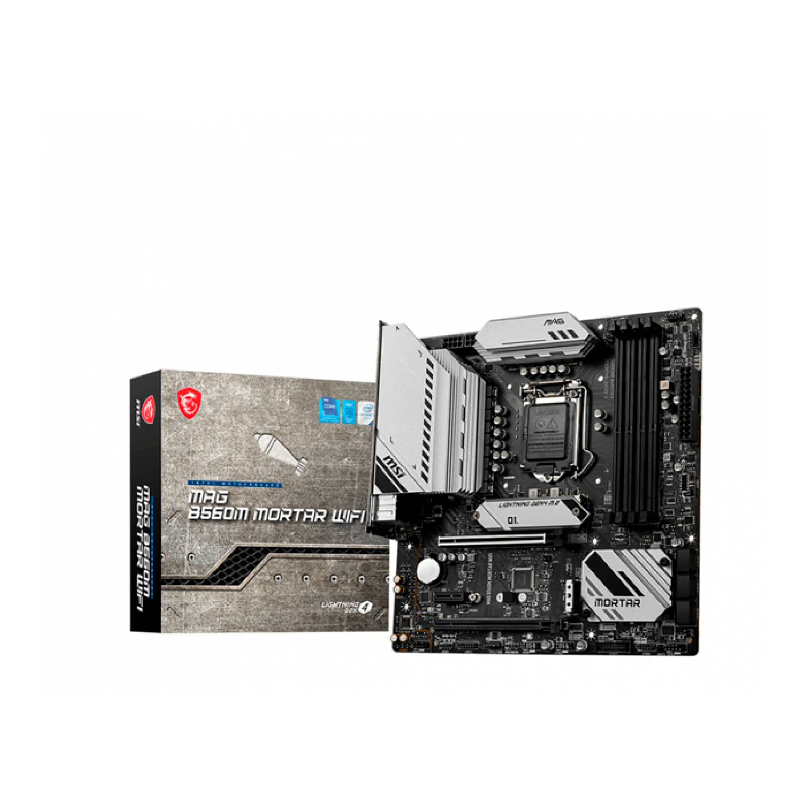 Tarjeta Madre MSI MAG B560M MORTAR WIFI Intel 1200 DDR4 Micro ATX 