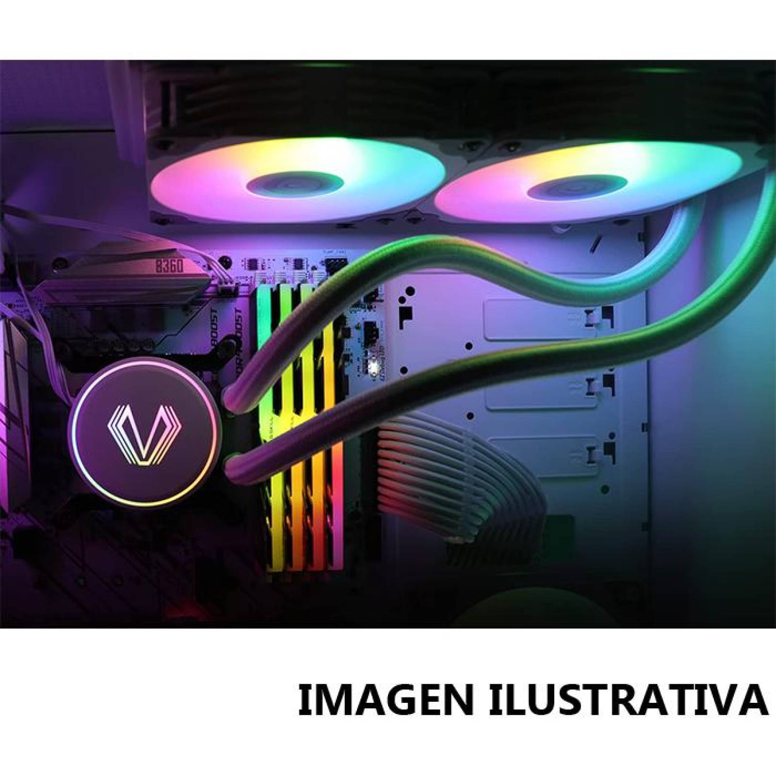 Enfriamiento Liquido VETROO V240 ARGB Intel 1700 AMD AM4 AM5 24 cm