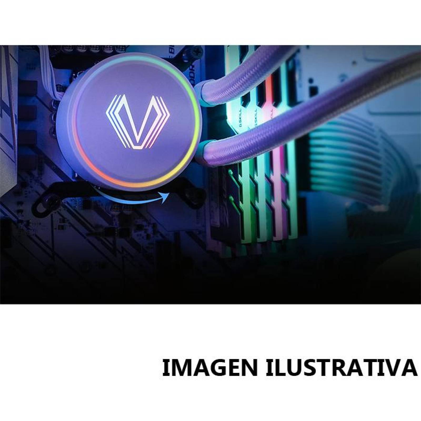 Enfriamiento Liquido VETROO V240 ARGB Intel 1700 AMD AM4 AM5 24 cm