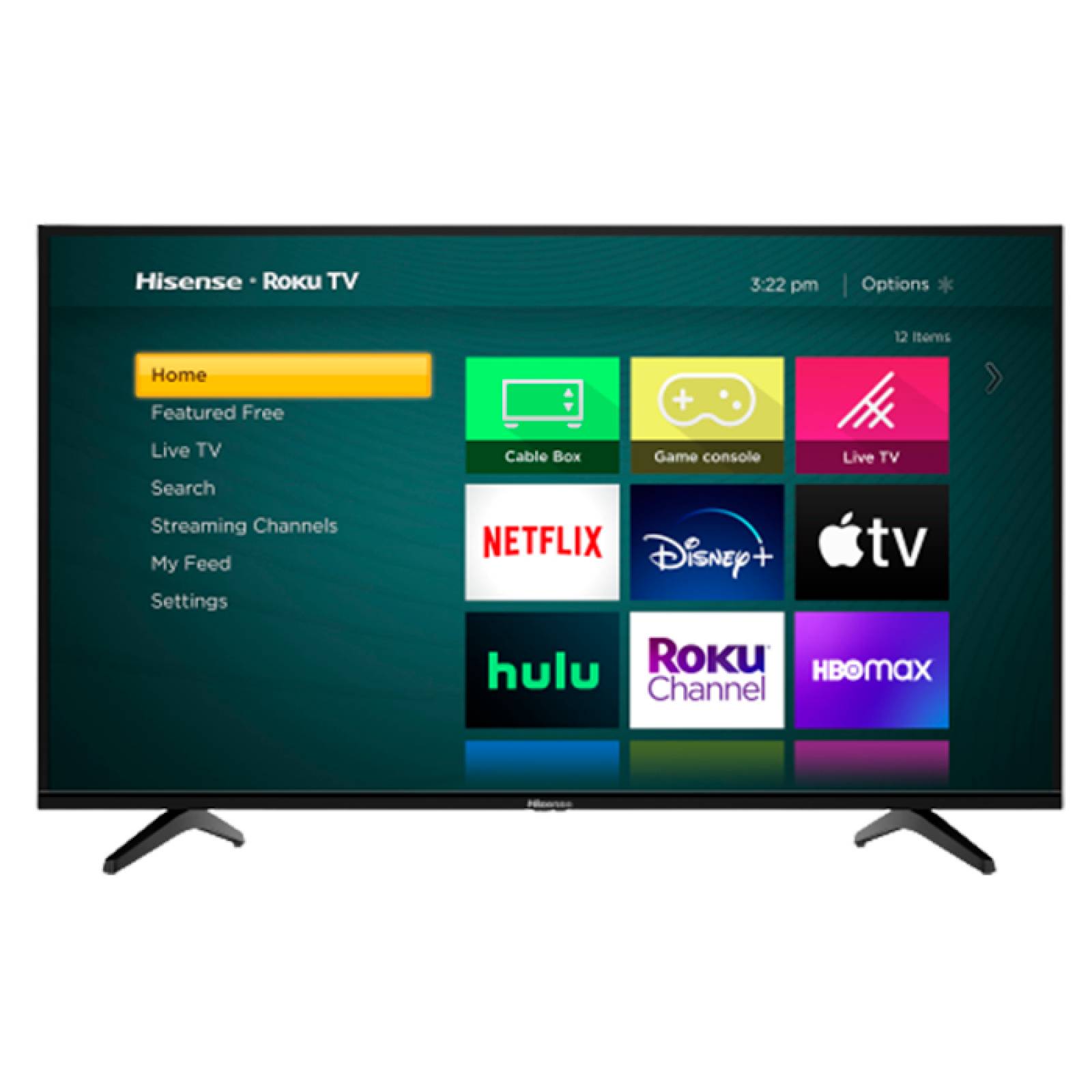 Pantalla Smart TV 58 pulgadas HISENSE Ultra HD 4K LED HDR10 HDMI USB Roku TV 58R6E3 