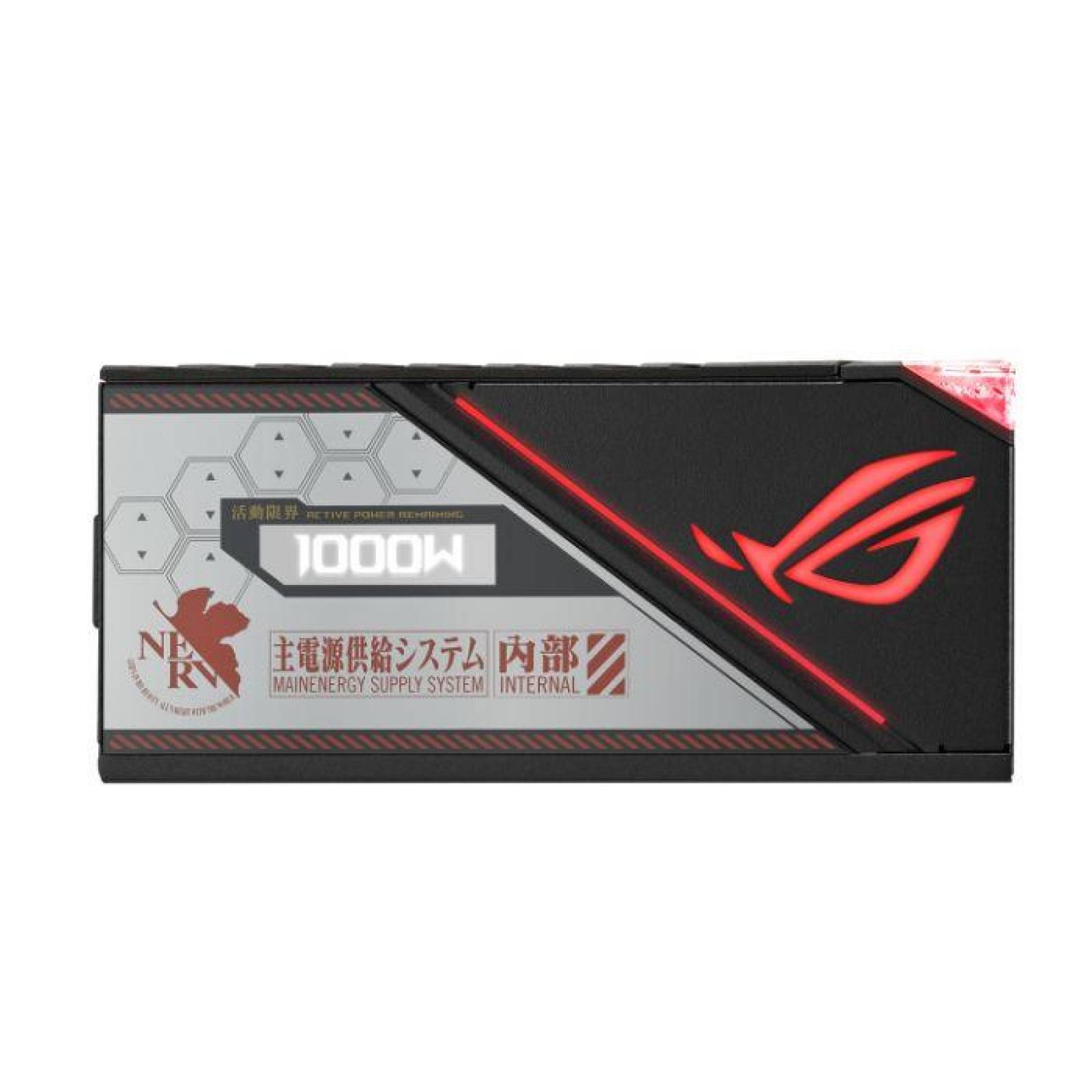 Fuente de poder PC Gamer 1000W ASUS ROG Thor Evangelion 80 Plus Platinum Modular ROG-THOR-1000P2-EVA
