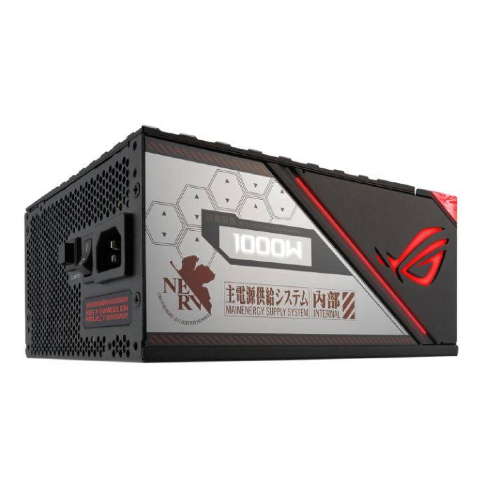 Fuente de poder PC Gamer 1000W ASUS ROG Thor Evangelion 80 Plus Platinum Modular ROG-THOR-1000P2-EVA