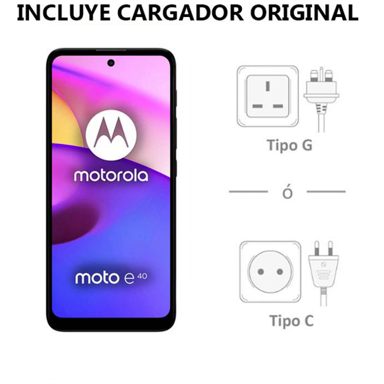 Celular MOTOROLA Moto E40 4GB 64GB 6.5 HD+ Triple Camara 48MP 