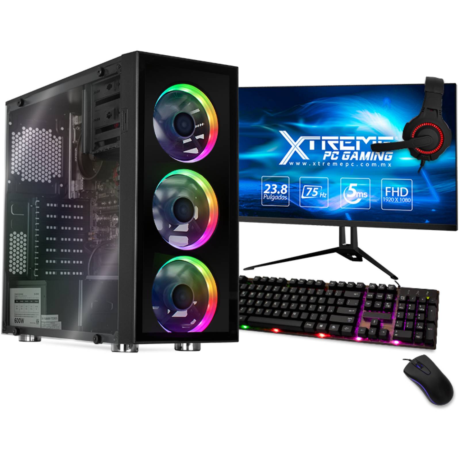 Xtreme PC Gamer AMD Radeon Vega Renoir Ryzen 5 4600G 8GB SSD Monitor 23.8 WIFI 