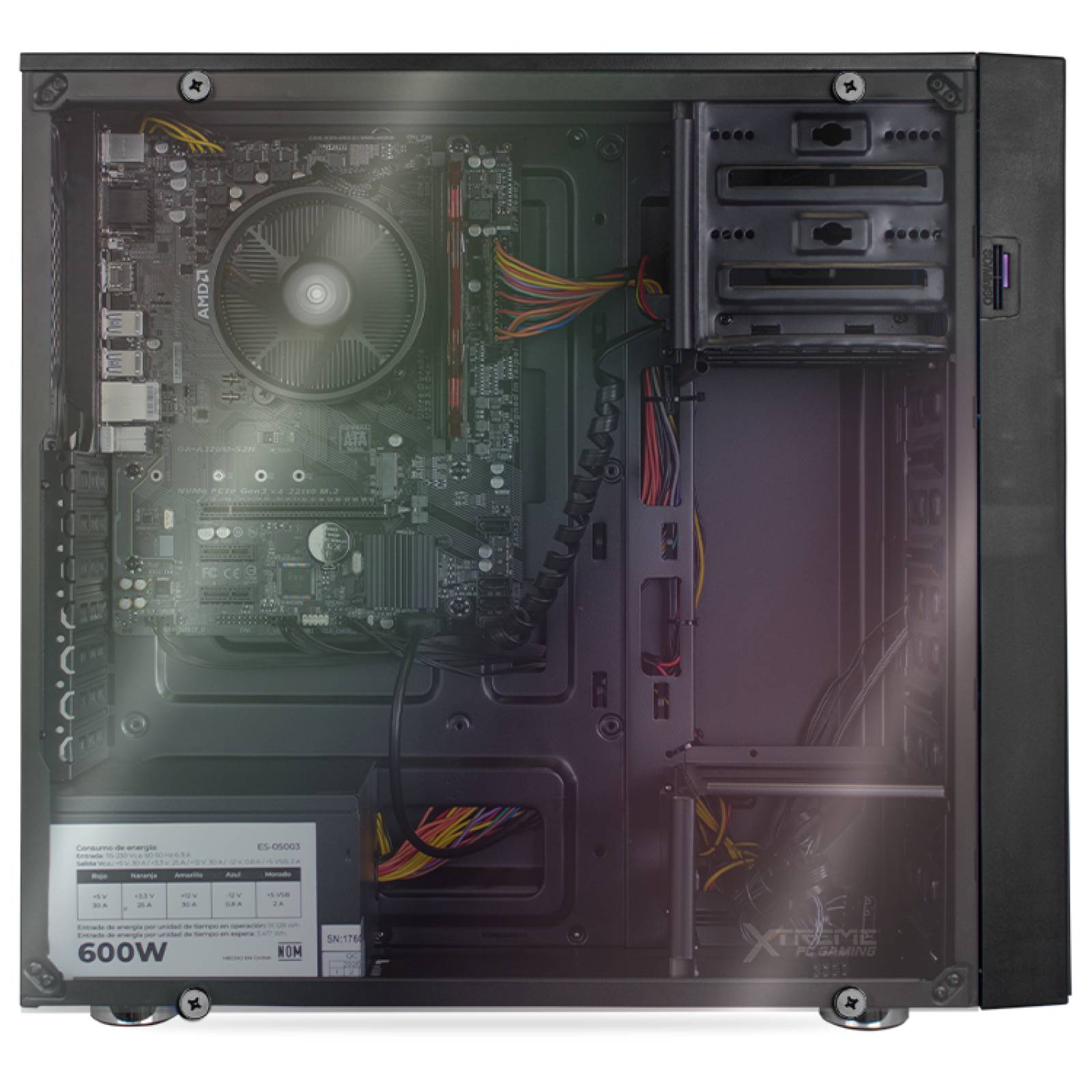 Xtreme PC Gamer AMD Radeon Vega Renoir Ryzen 5 4600G 8GB SSD Monitor 23.8 WIFI 