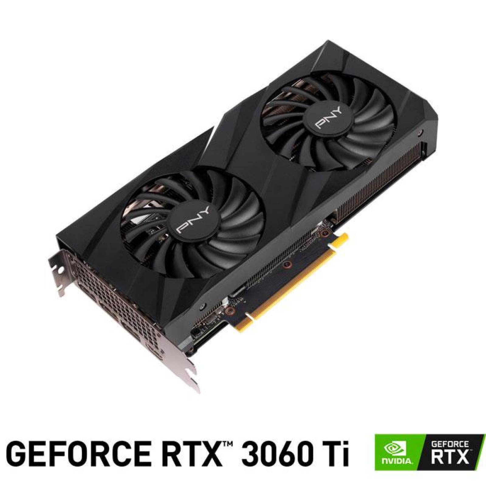 Tarjeta de Video PNY GeForce RTX 3060 TI 8GB VERTO Dual Fan LHR GDDR6 