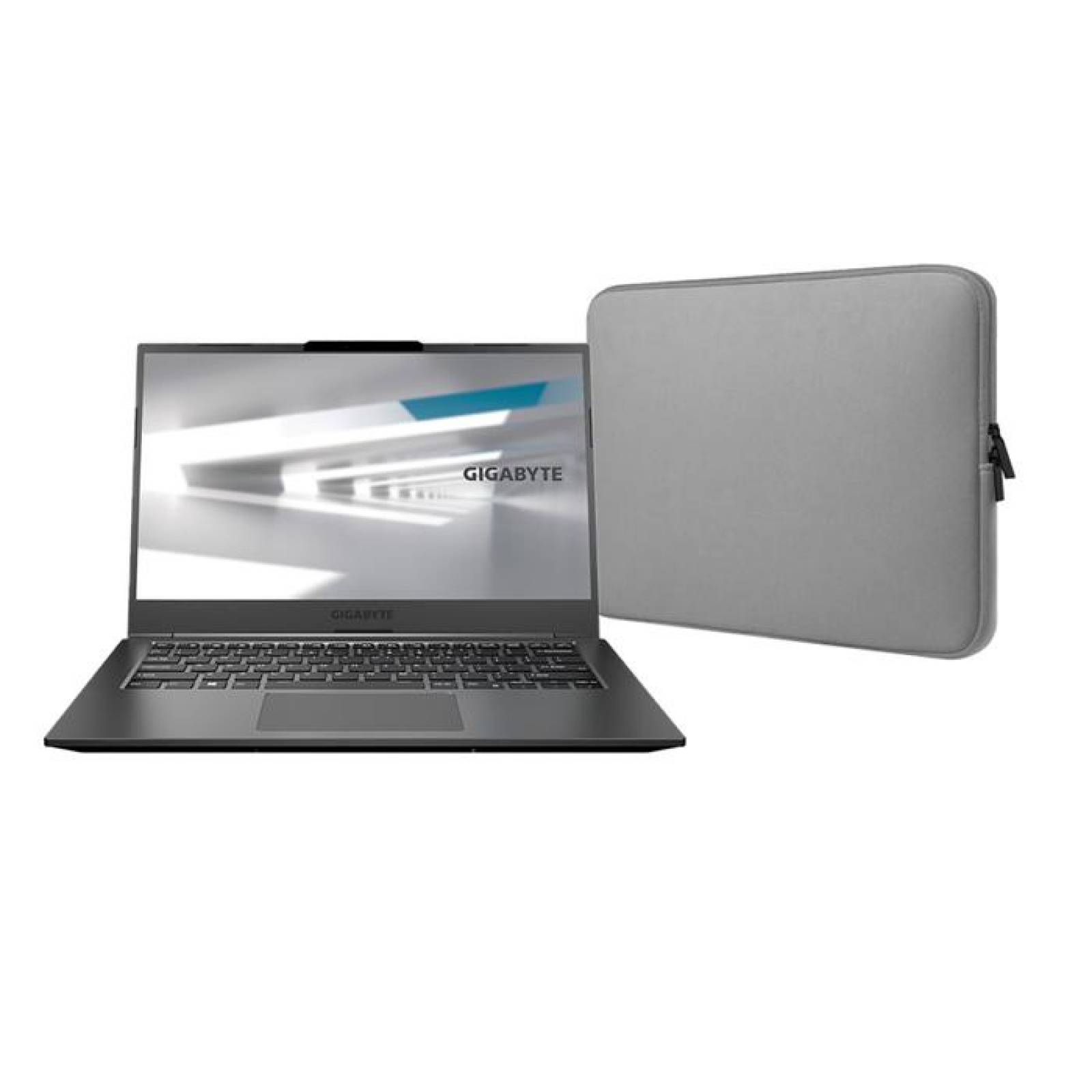 Laptop Gamer GIGABYTE U4 Core I5 Iris Xe 16GB 512GB SSD + Funda Gris Neopreno UD-50LA823SO-V11 