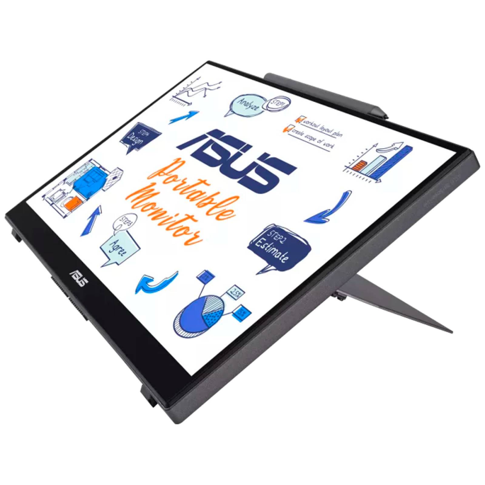 Monitor Portatil 14 ASUS MB14AHD ZenScreen Full HD IPS Lapiz USB Tipo C Touch 