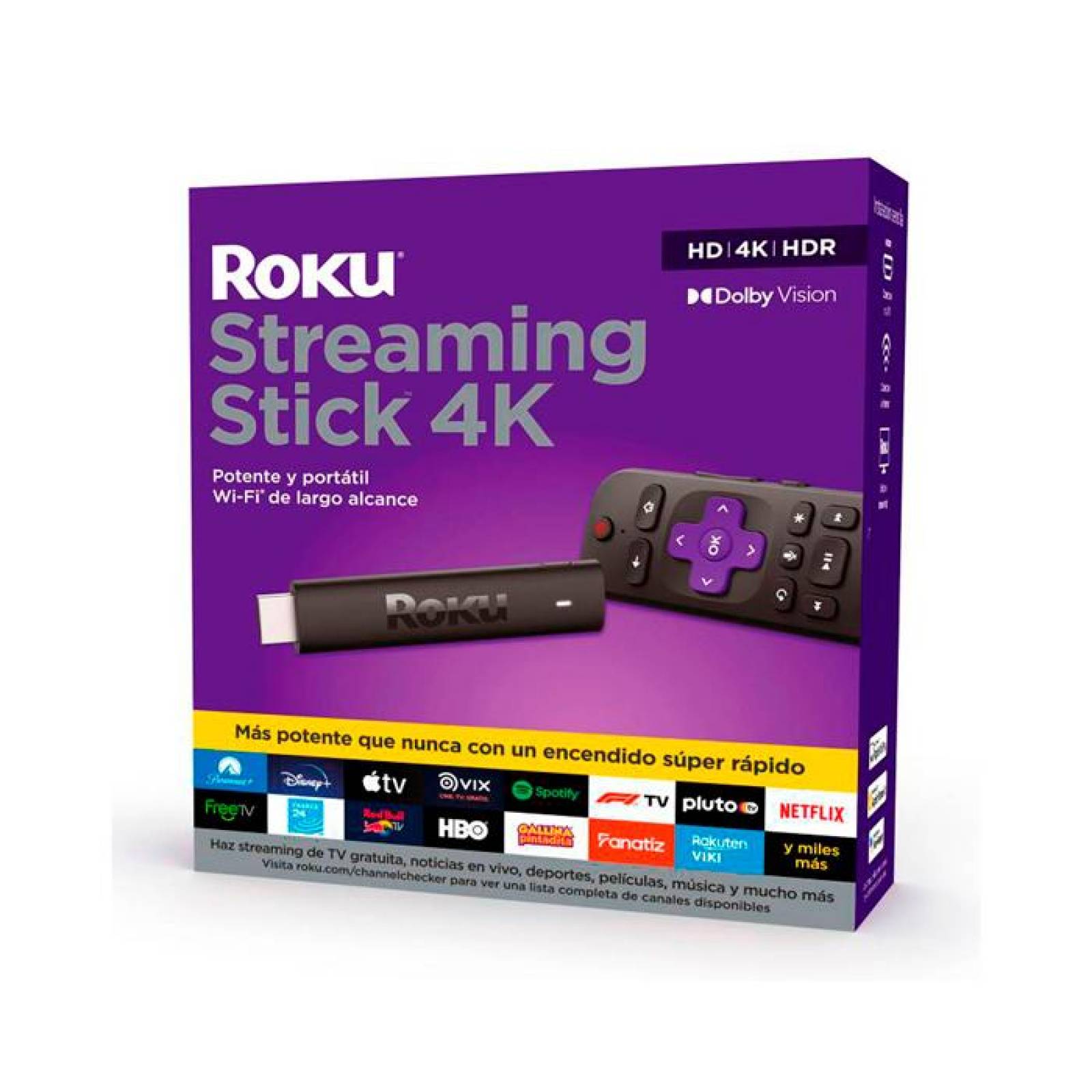 TV BOX ROKU Streaming Stick 4K HDR Dolby Vision HDMI 3820R 