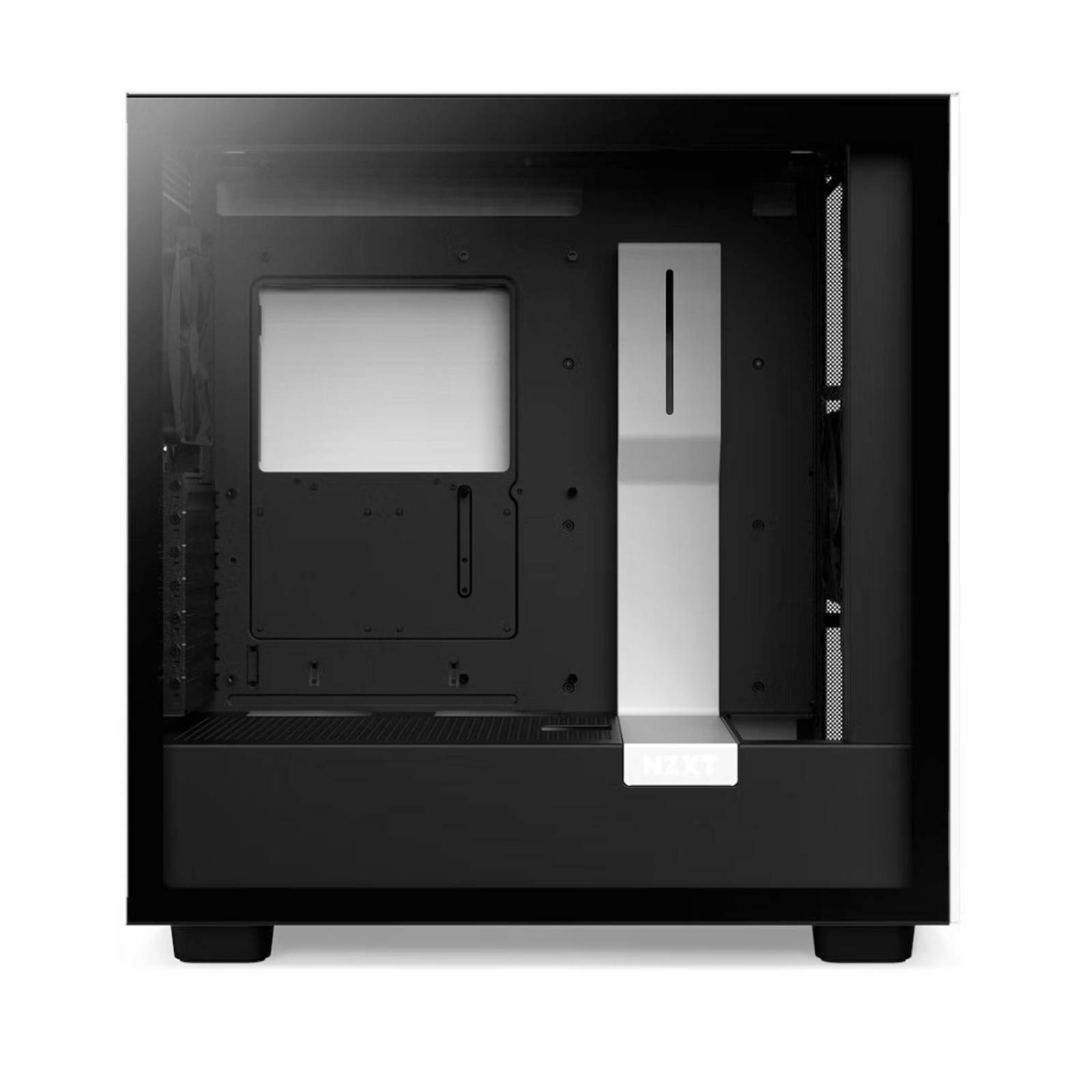 Gabinete Gamer NZXT H7 ATX Media Torre 2 Fan Cristal Templado USB-C Blanco / Negro CM-H71BG-01 