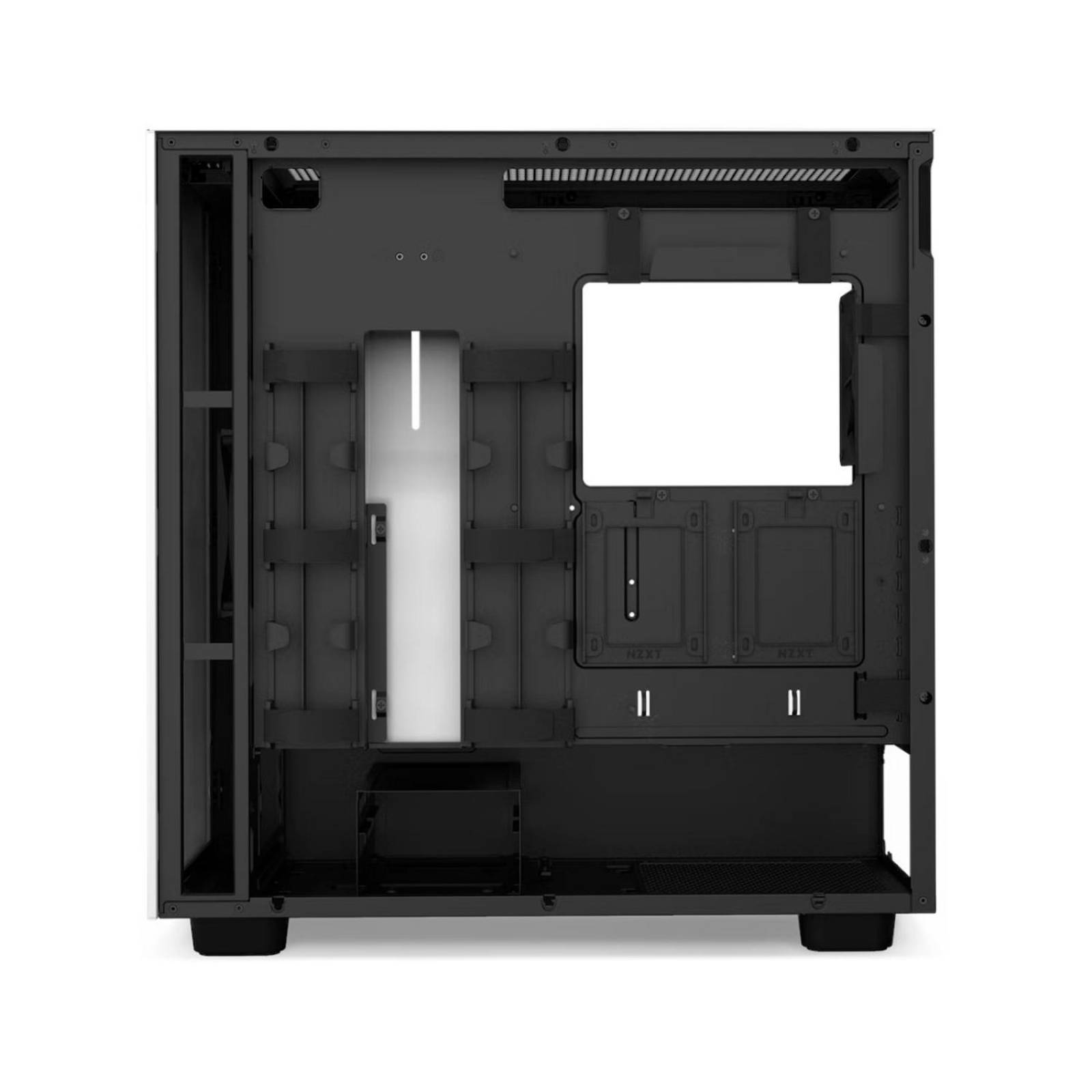 Gabinete Gamer NZXT H7 ATX Media Torre 2 Fan Cristal Templado USB-C Blanco / Negro CM-H71BG-01 