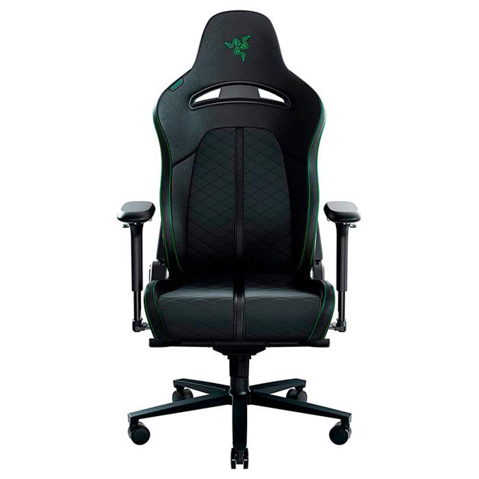 Razer Enki Silla para juegos: comodidad para jugar durante todo el día,  arco lumbar integrado, densidad optimizada del cojín, piel sintética de  doble