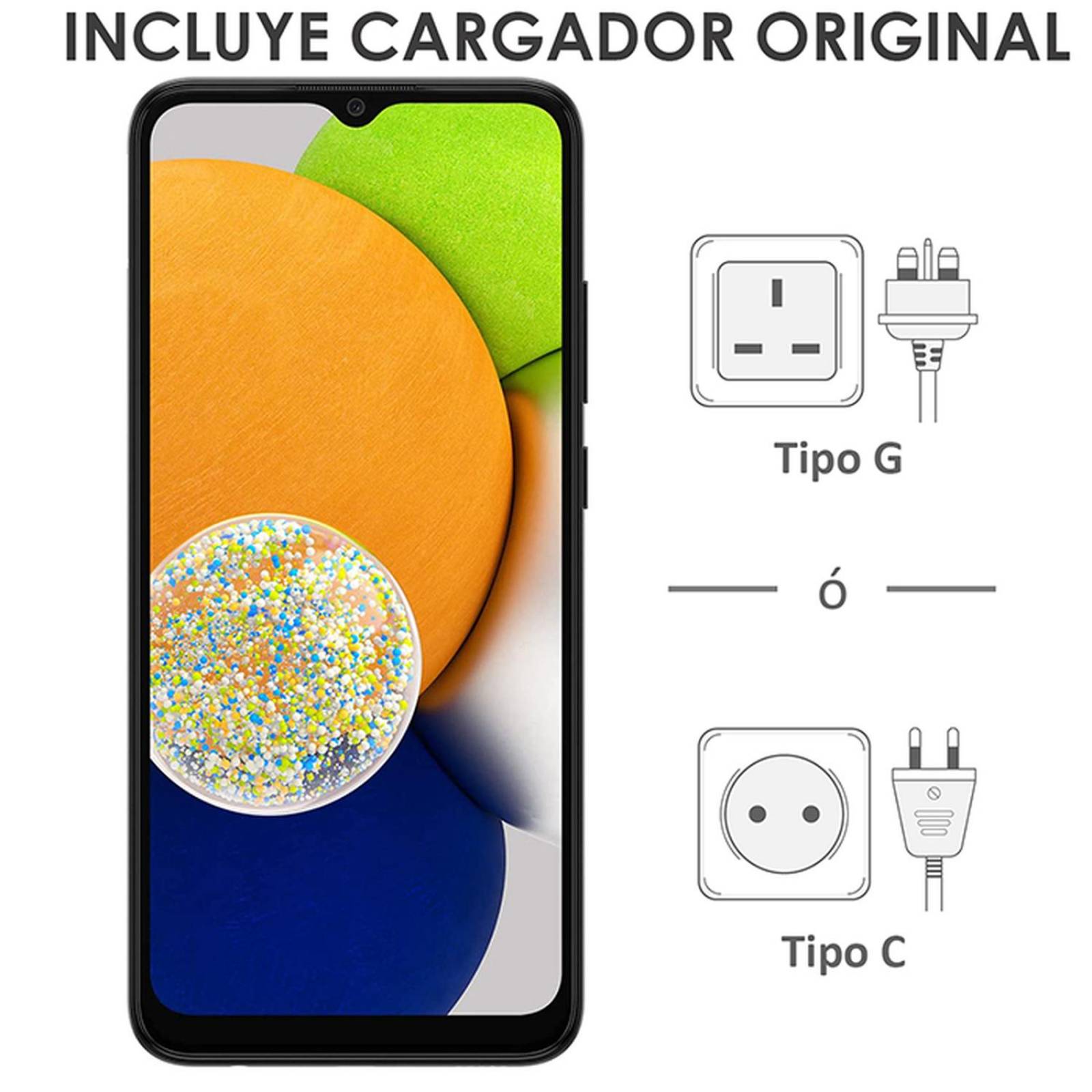 Celular SAMSUNG Galaxy A03 4GB 128GB Audífonos Inalambricos 