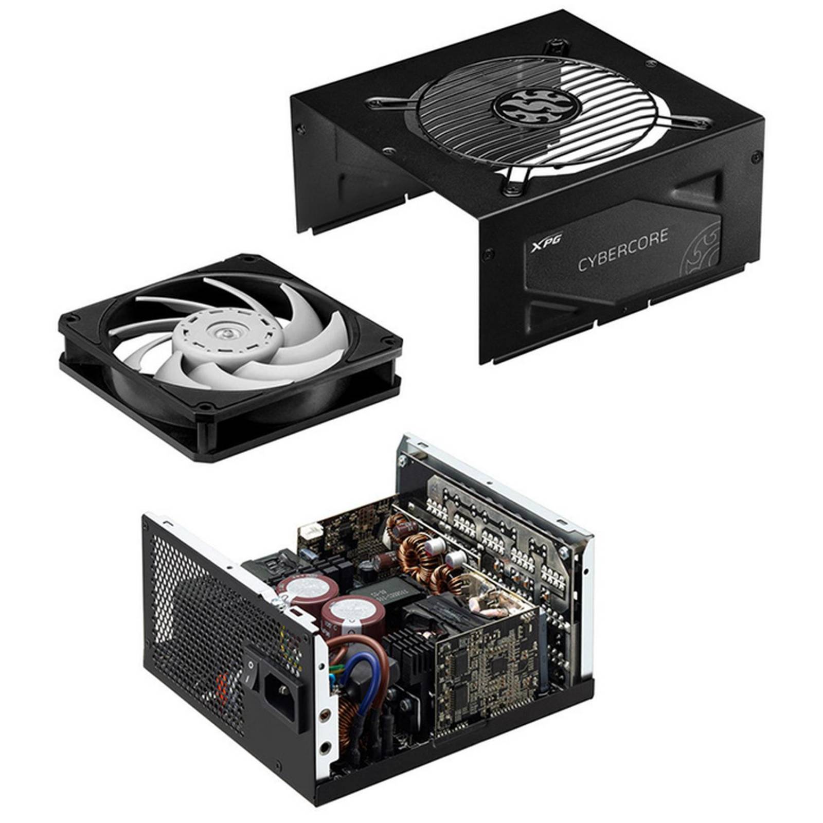 Fuente De Poder PC 1300W Gamer XPG CYBERCORE 80 Plus Platinum Modular CYBERCORE1300P-BKCUS 