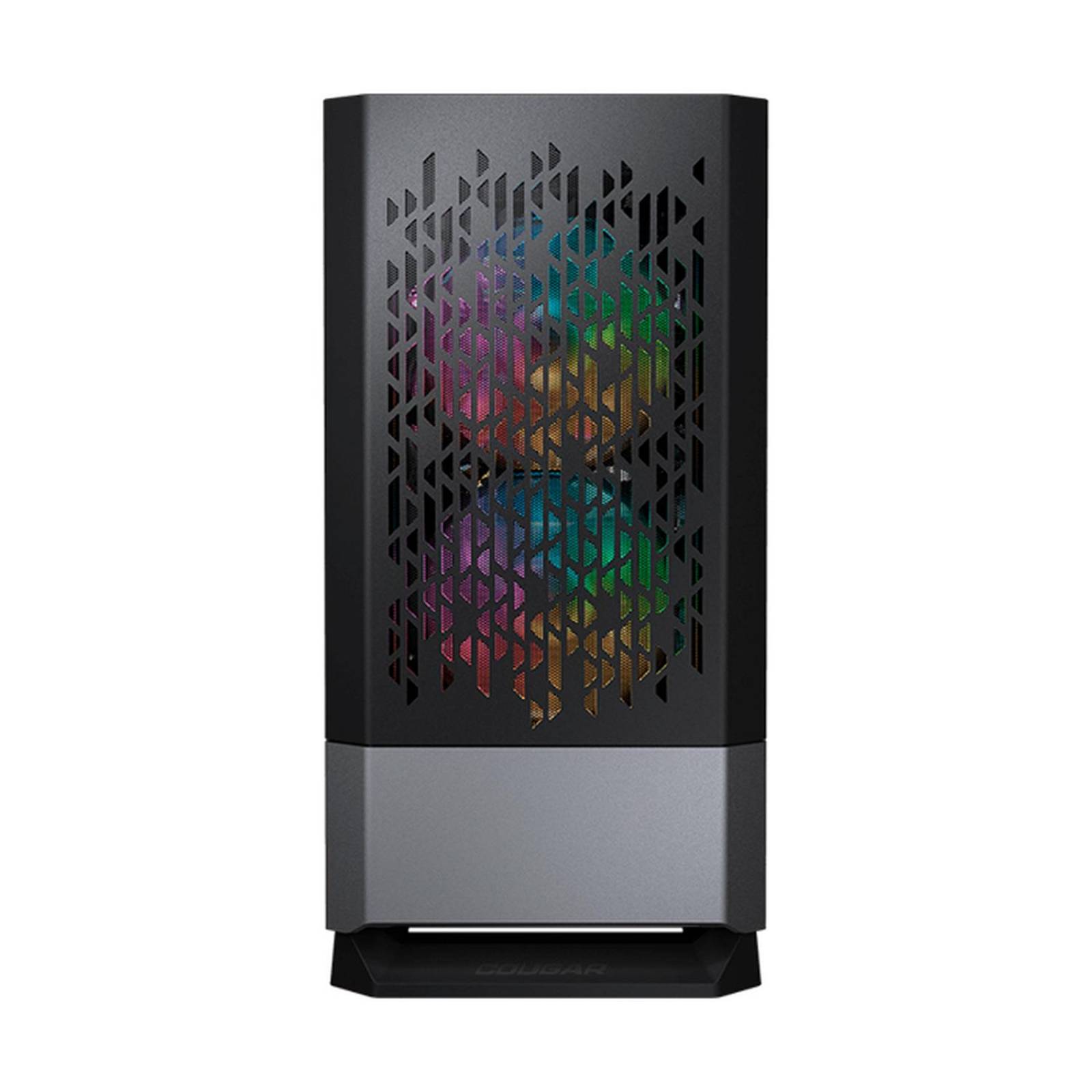Gabinete Gamer COUGAR MG140 Air RGB controladora Cristal templado Mini ITX 3 FAN Negro 385JM80.0001 