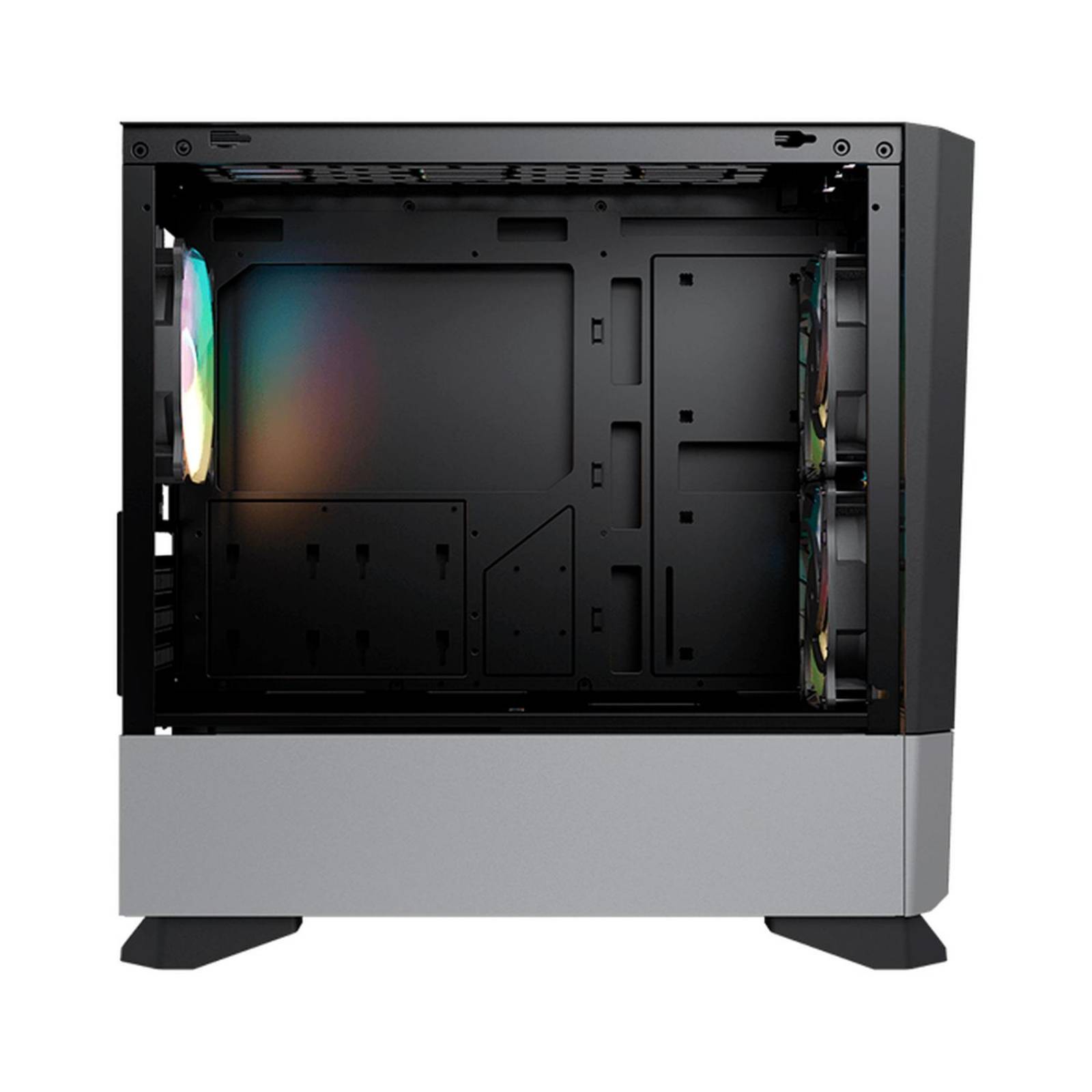 Gabinete Gamer COUGAR MG140 Air RGB controladora Cristal templado Mini ITX 3 FAN Negro 385JM80.0001 