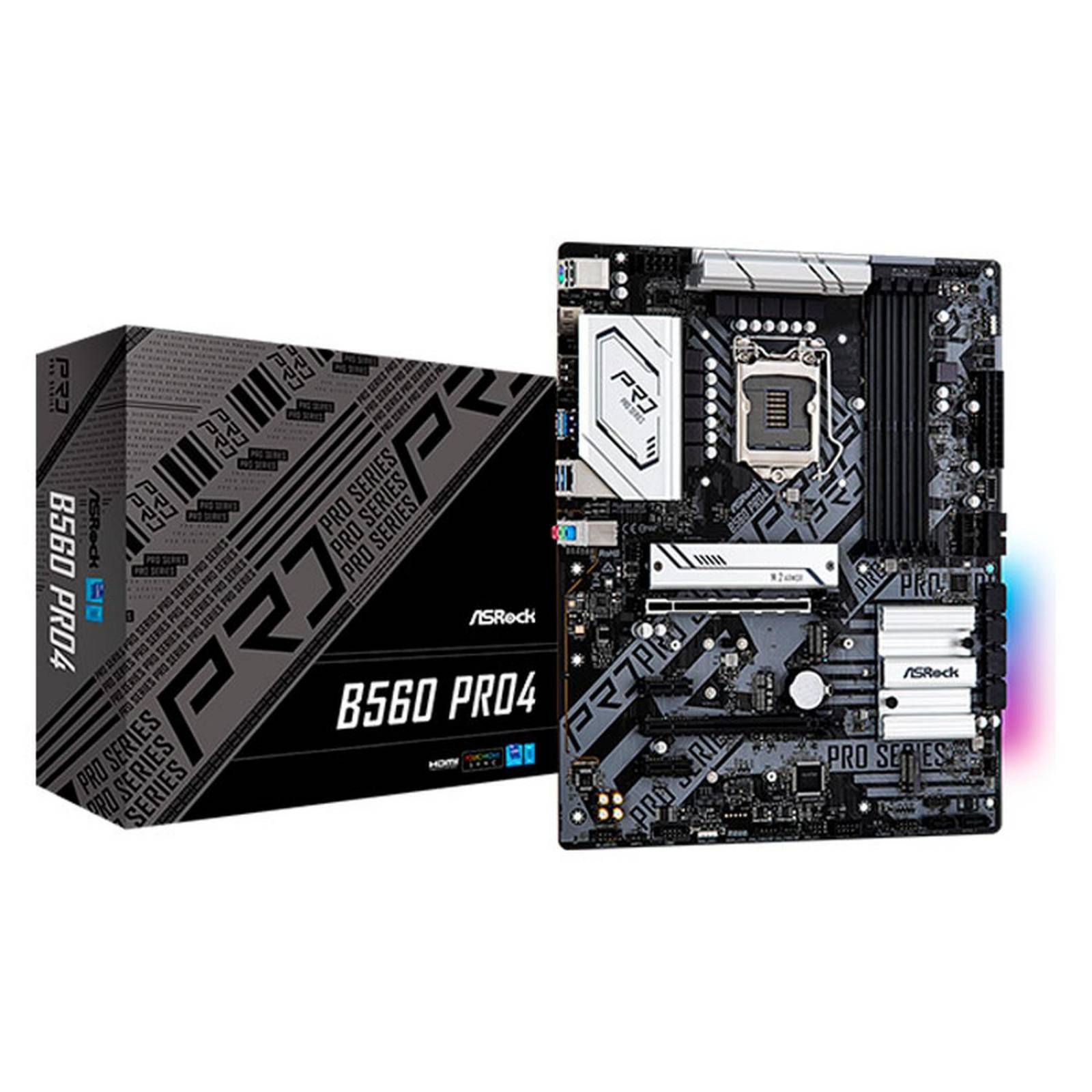 Tarjeta Madre ASROCK B560 PRO4 Intel 1200 DDR4 USB C