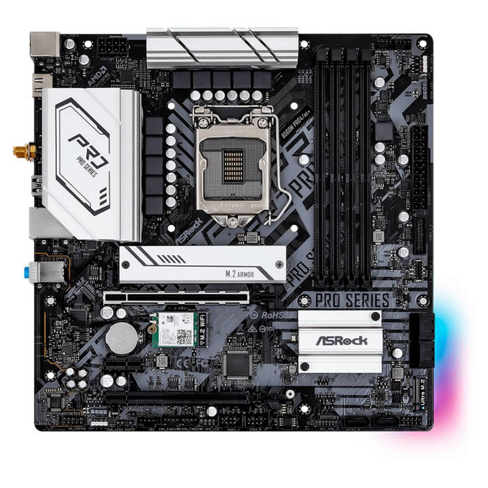 Tarjeta Madre ASROCK B560 PRO4/AC+ Intel 1200 DDR4 Micro ATX