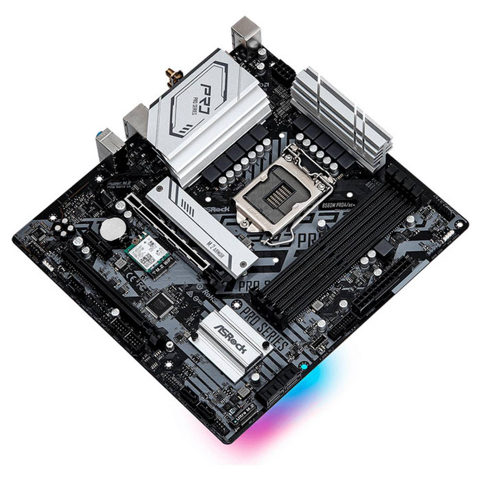 Tarjeta Madre ASROCK B560 PRO4/AC+ Intel 1200 DDR4 Micro ATX