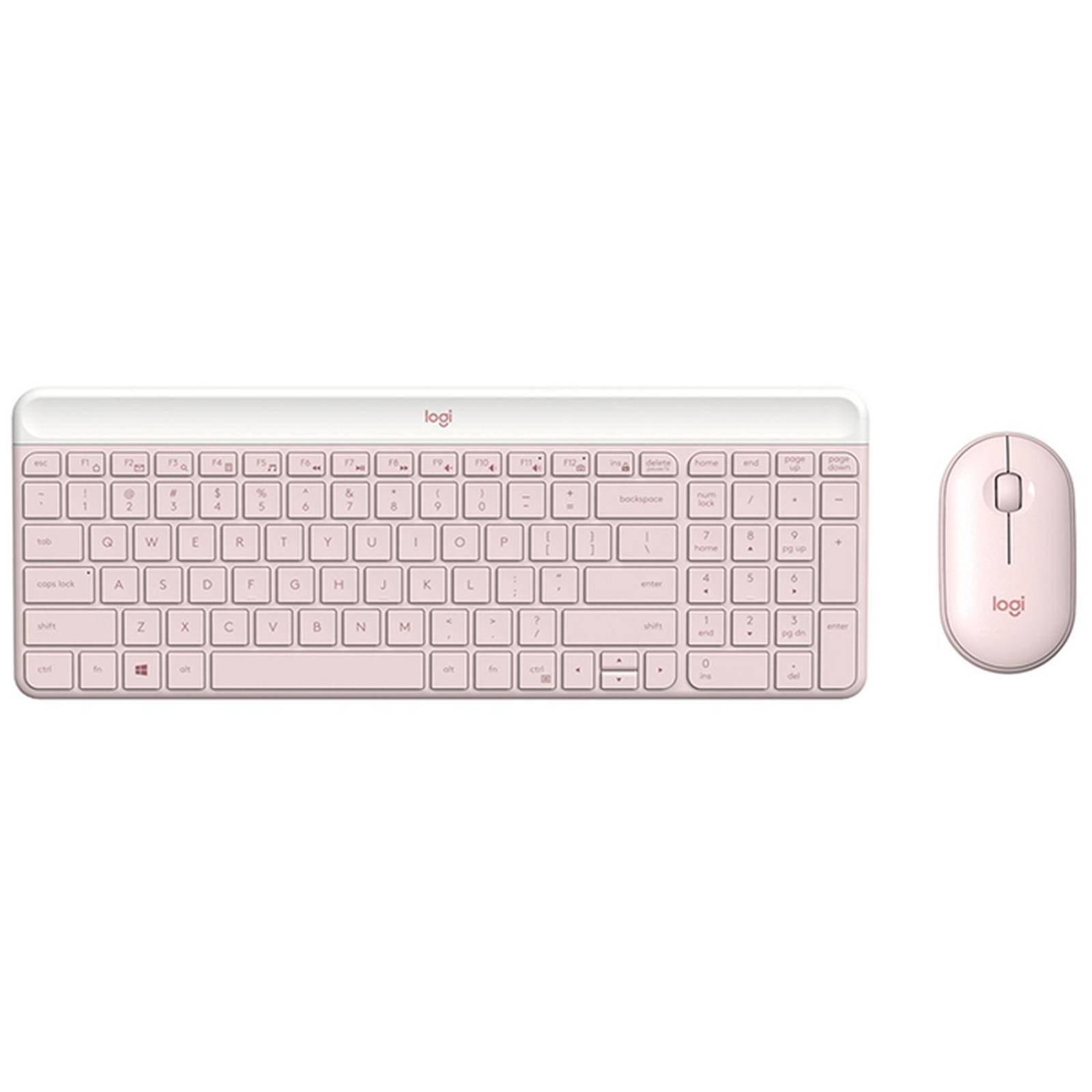 Kit Teclado Mouse LOGITECH MK470 Slim Inalambrico Rosa 920-011312 