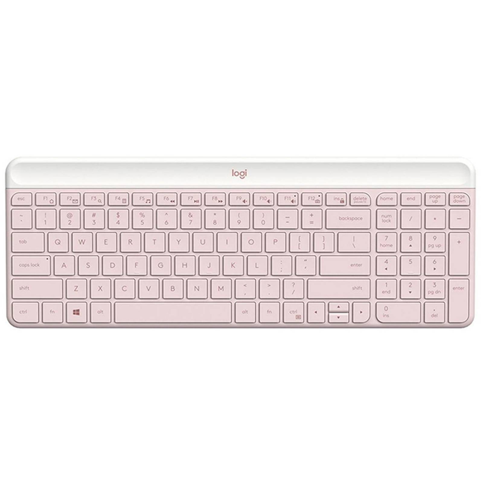 Kit Teclado Mouse LOGITECH MK470 Slim Inalambrico Rosa 920-011312 