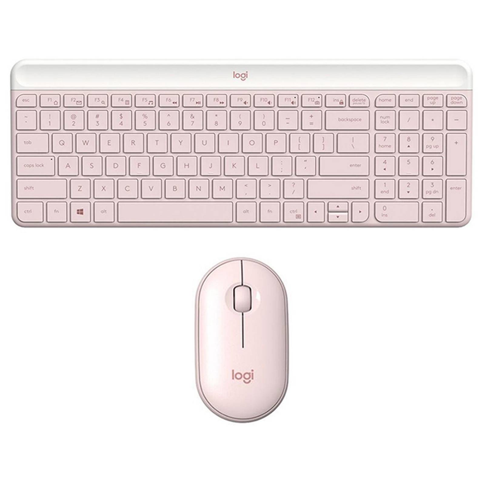 Kit Teclado Mouse LOGITECH MK470 Slim Inalambrico Rosa 920-011312 