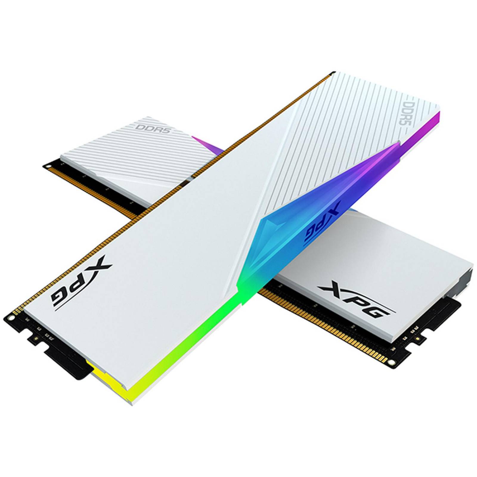 メモリー XPG Lancer DDR5 16GB 5600MT/s 32GB KIT Memoria RAM DDR5 32GB 5600MT/s XPG LANCER RGB 2x16GB Blanco