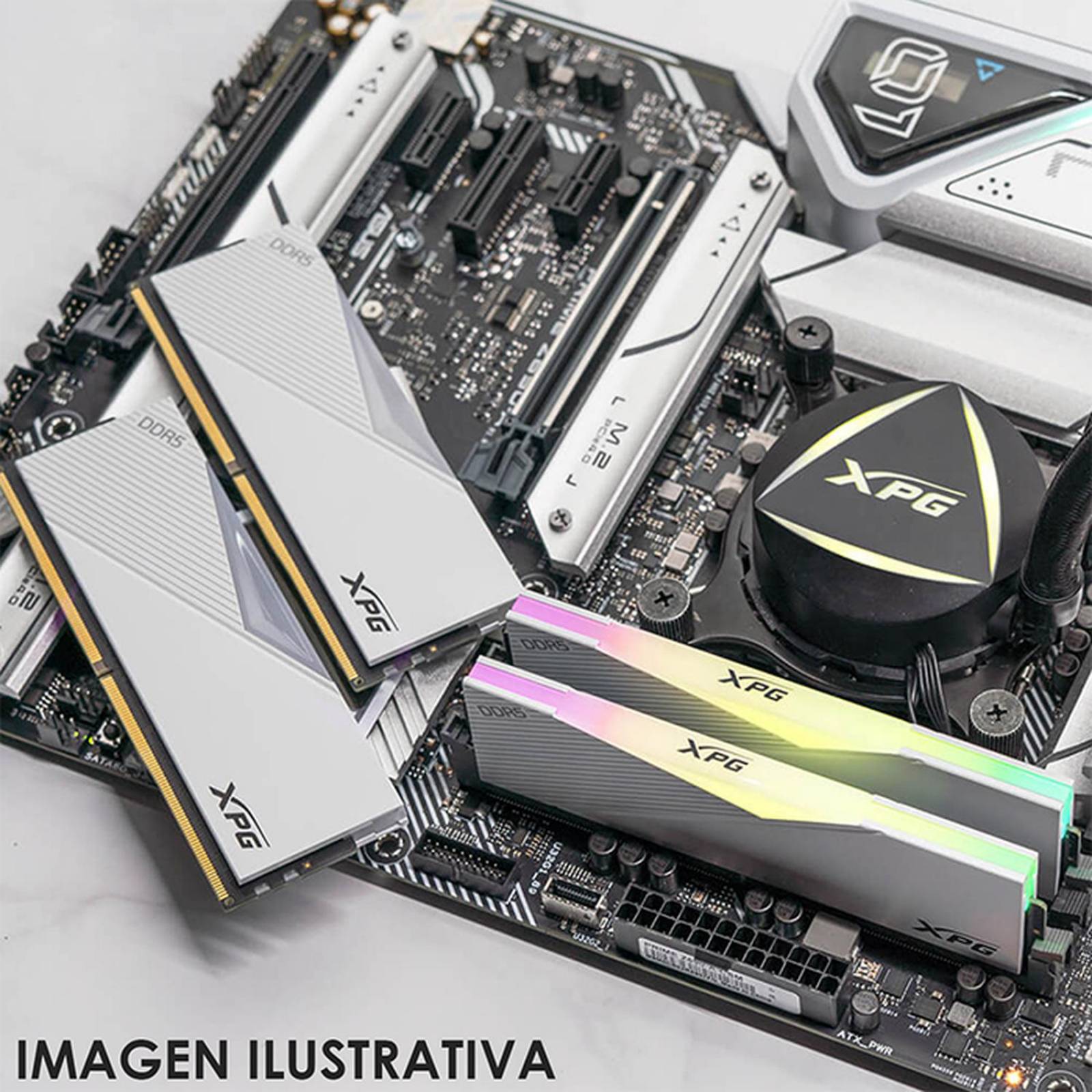 Memoria RAM DDR5 32GB 5600MT/s XPG LANCER RGB 2x16GB Blanco