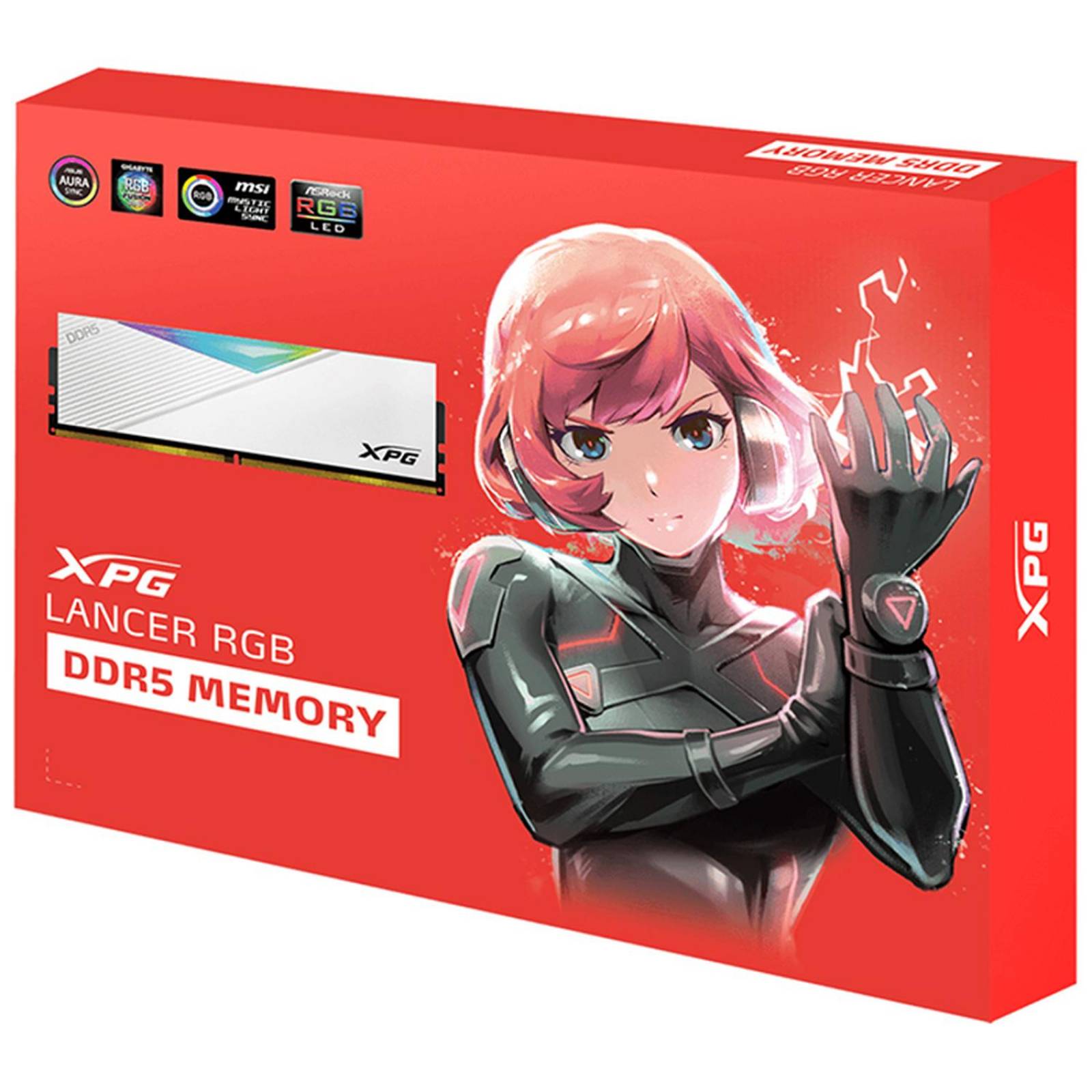 Memoria RAM DDR5 32GB 5600MT/s XPG LANCER RGB 2x16GB Blanco